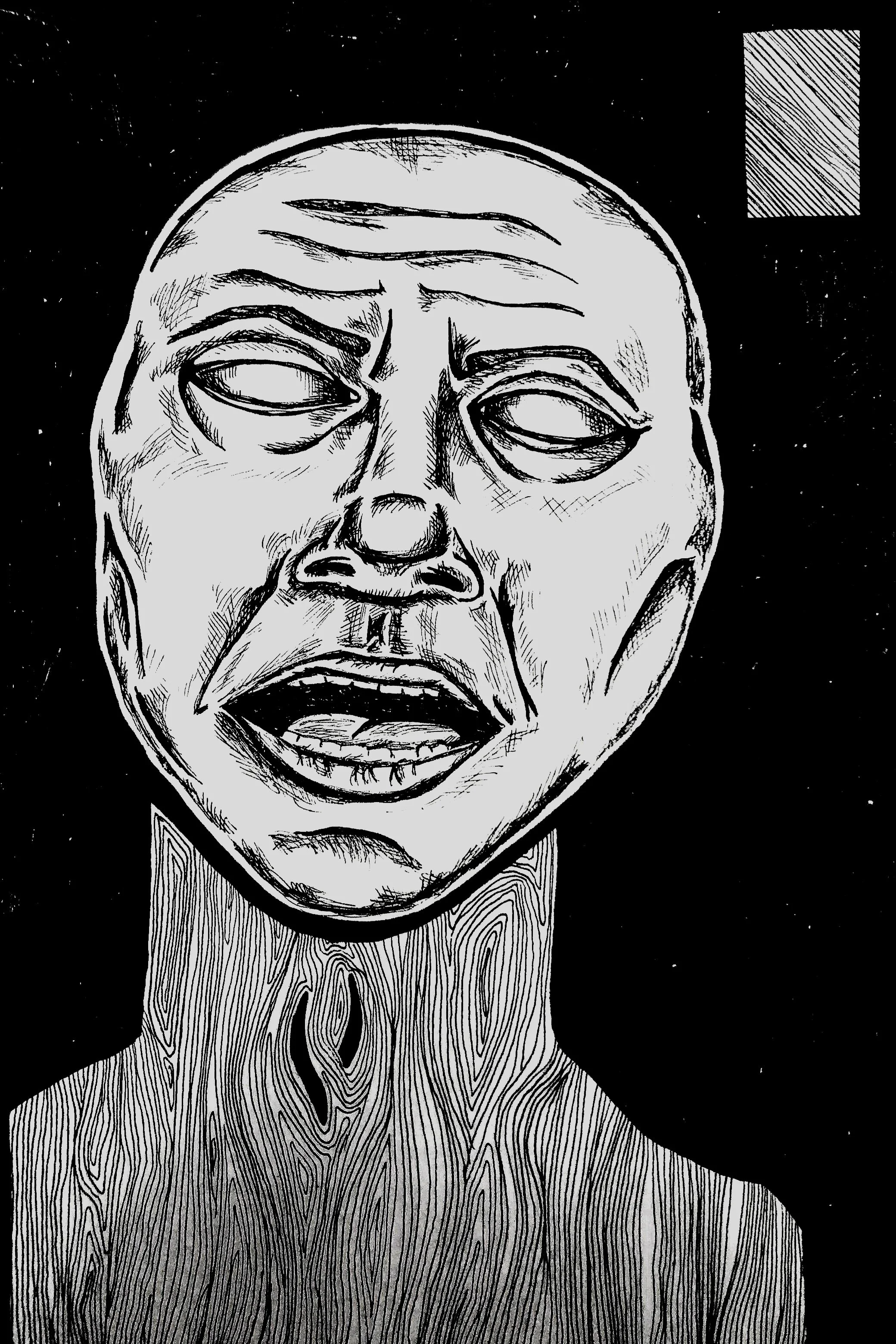 Pinhead No. 3, Ink on paper, 21x30 cm, 2020