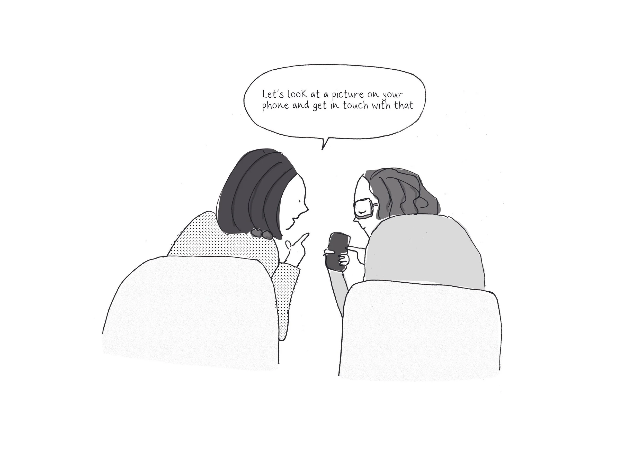 EMDR with client on their phone