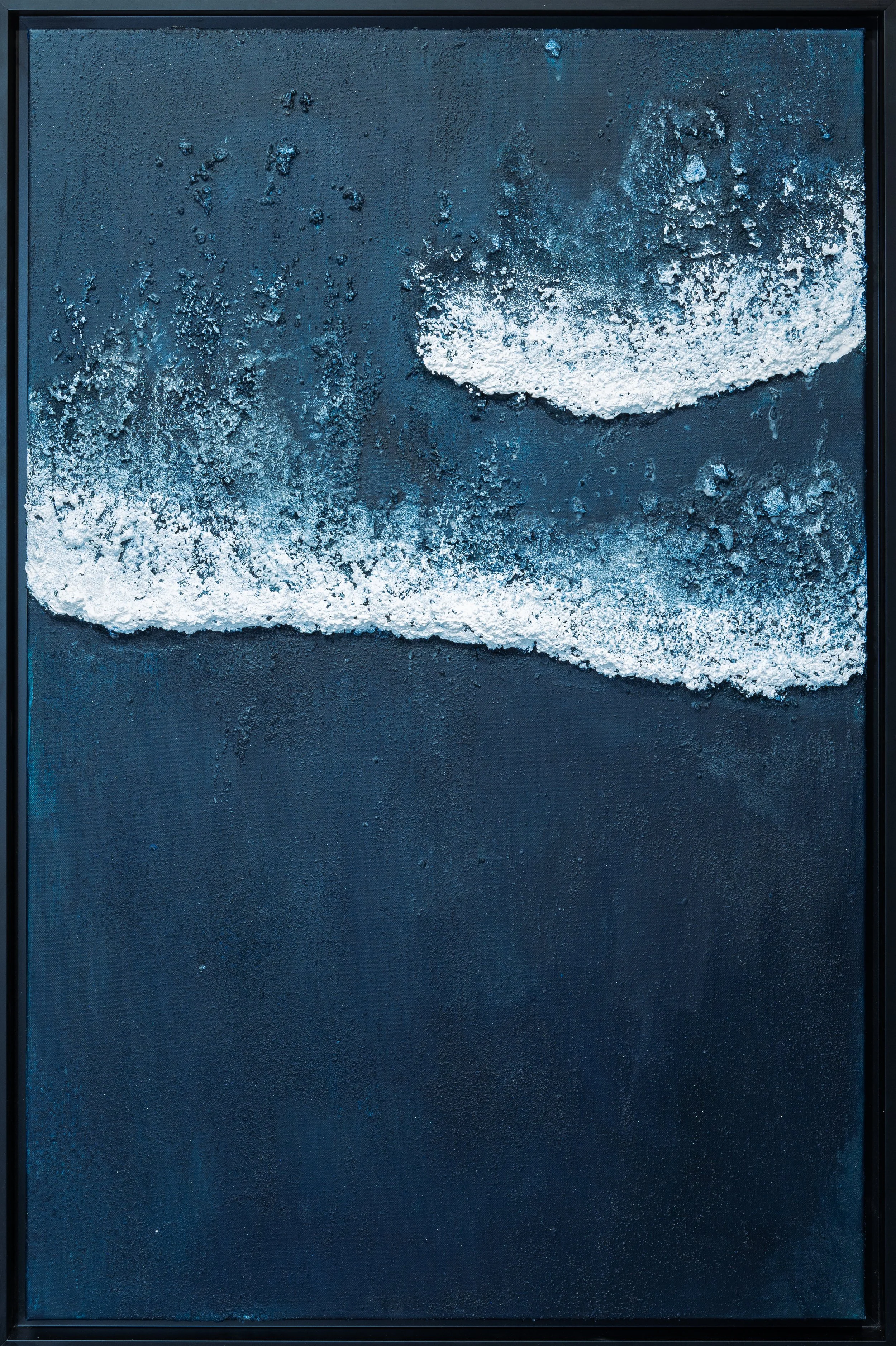 2023, Waves,  80 x 60 cm, Acrylique et Sable sur toile