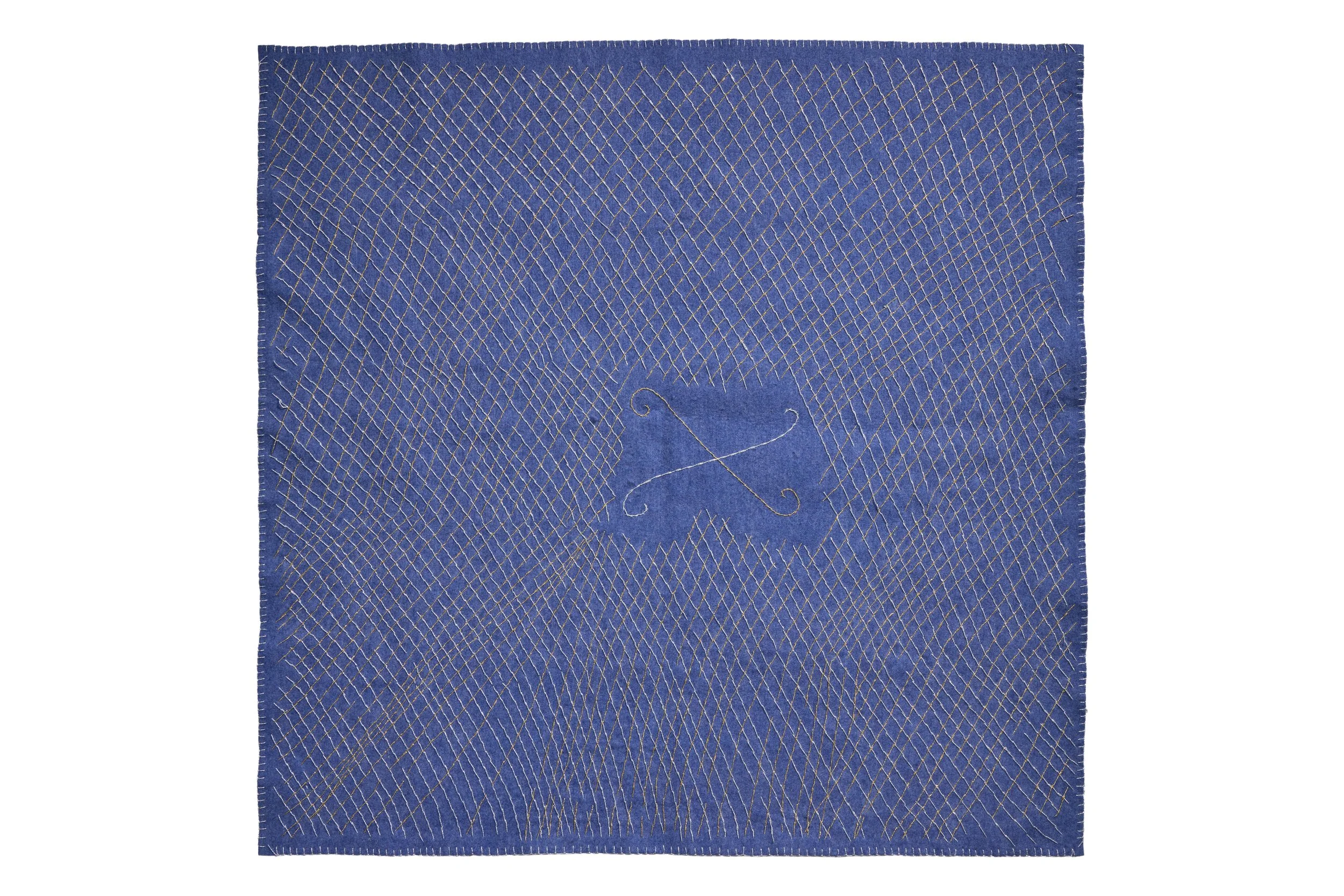 CA' CAPPELLO in feltro con filo argento e oro 150x200 cm
