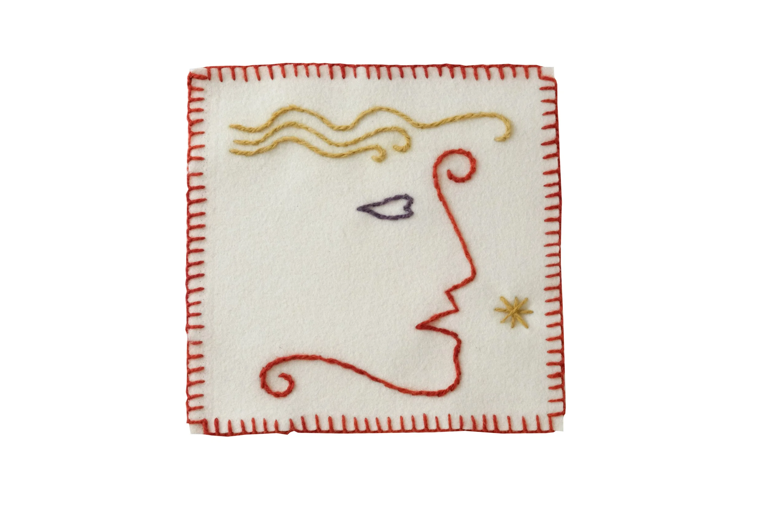CELESTE ARDORE in feltro 40x40 cm