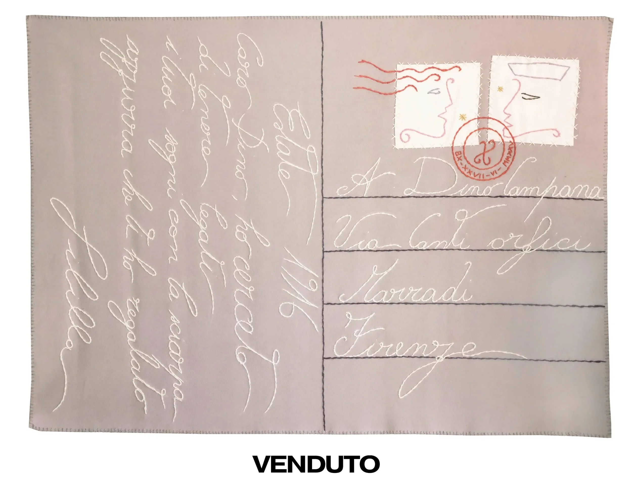 OMAGGIO A CAMPANA in feltro 160x220 cm