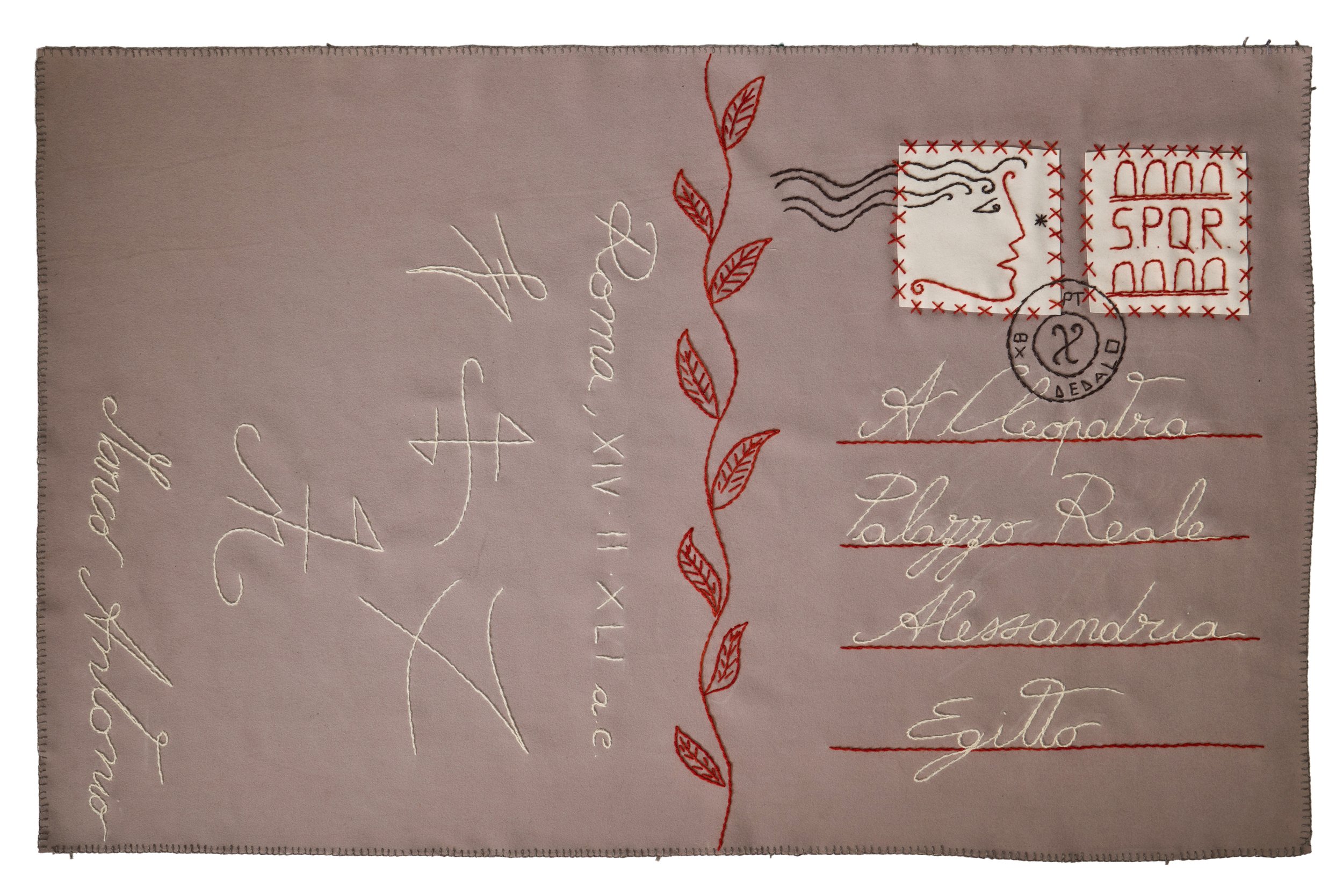CARTOLINA A CLEOPATRA in feltro 255x160 cm 