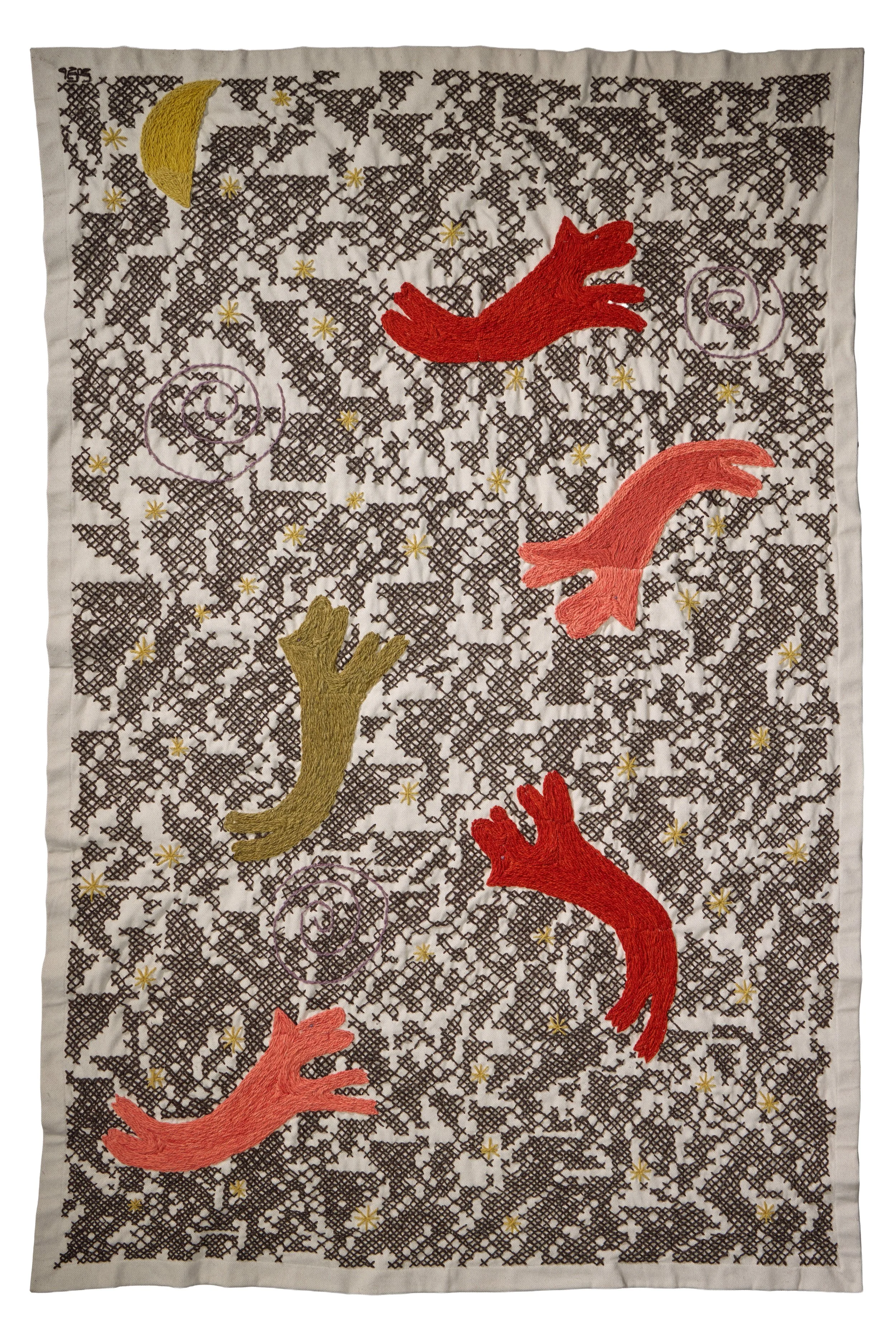ALCUNI CANI VOLANO arazzo in cotone 260x175 cm 