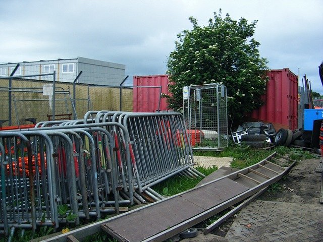 Heavy Duty Pedestrian Barrier stacked side to side