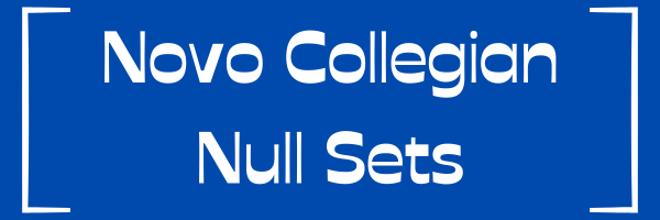 Novo Collegian Null Sets