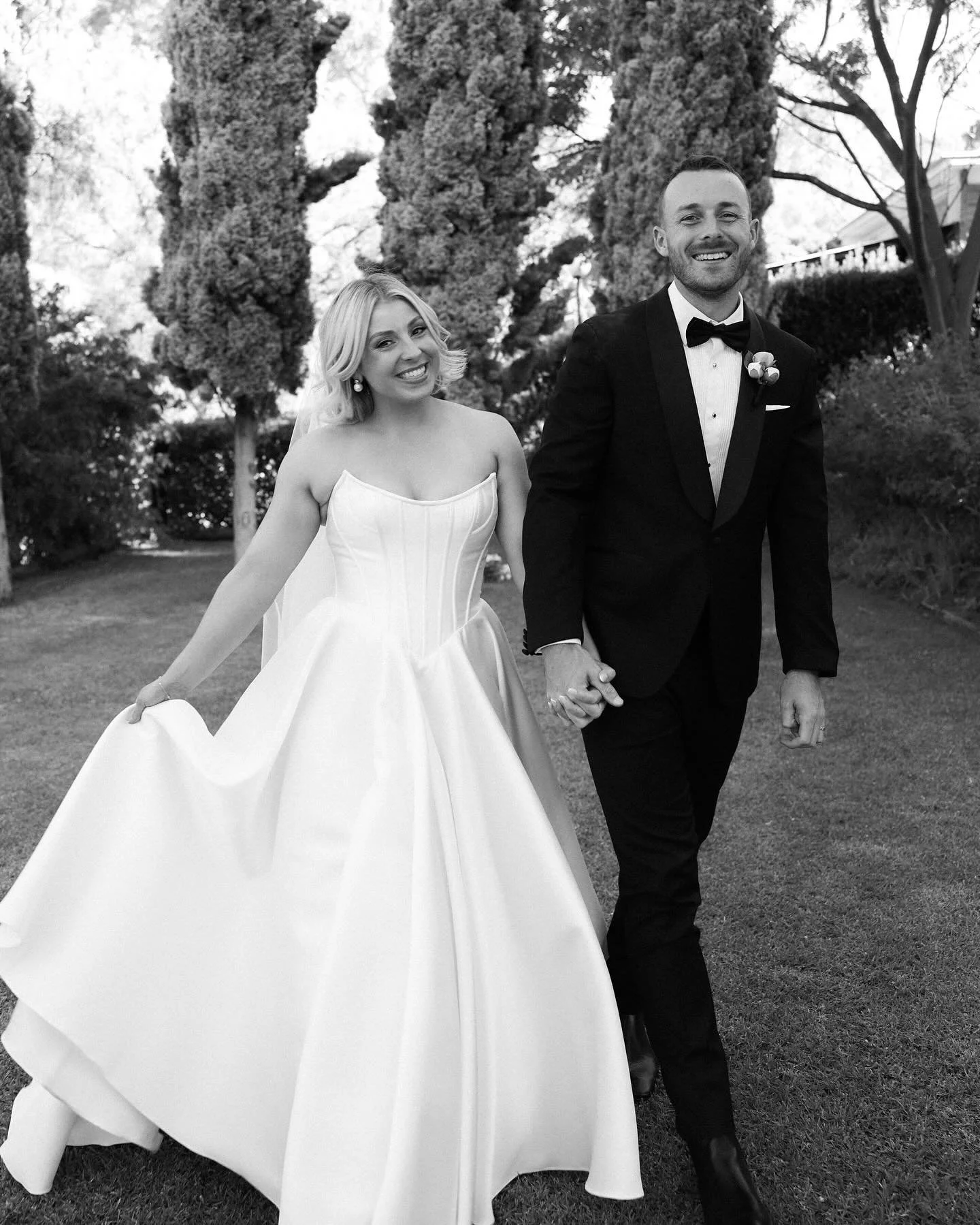 Alice &amp; Jake 
.
Photography: @tuwy_media 
Videography: @tuwy_media 
Venue: @marybank_estate_weddings 
Celebrant: @uninterestingdad 
Makeup: @frankie.makeup.brows 
Hair: @ashairartistry 
Dress: @adelaidebridalcollective @jacksullivandesigns 
Cake: