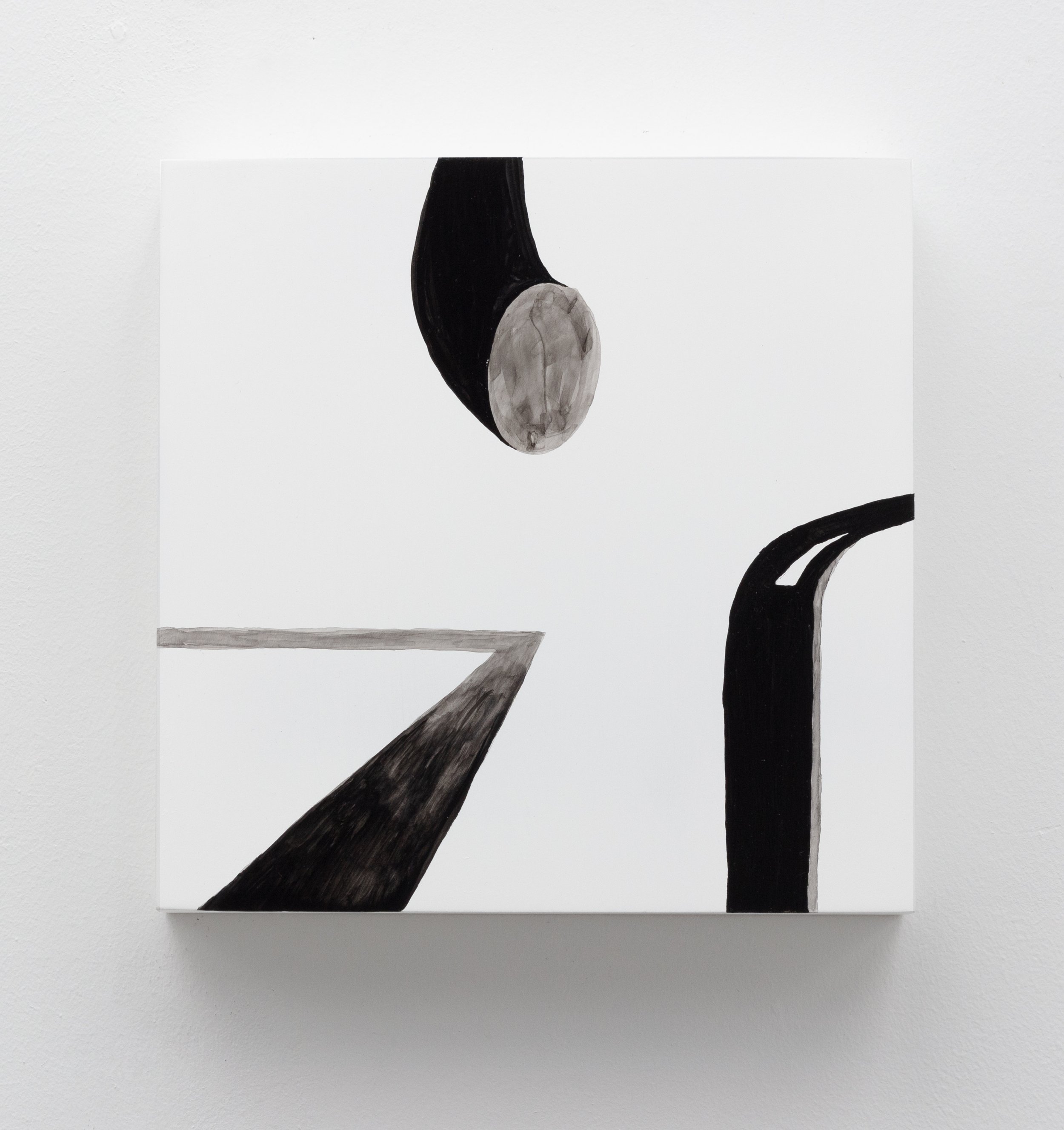 PERENNIAL NOON / 6" x 6" / INK ON PANEL / 2026