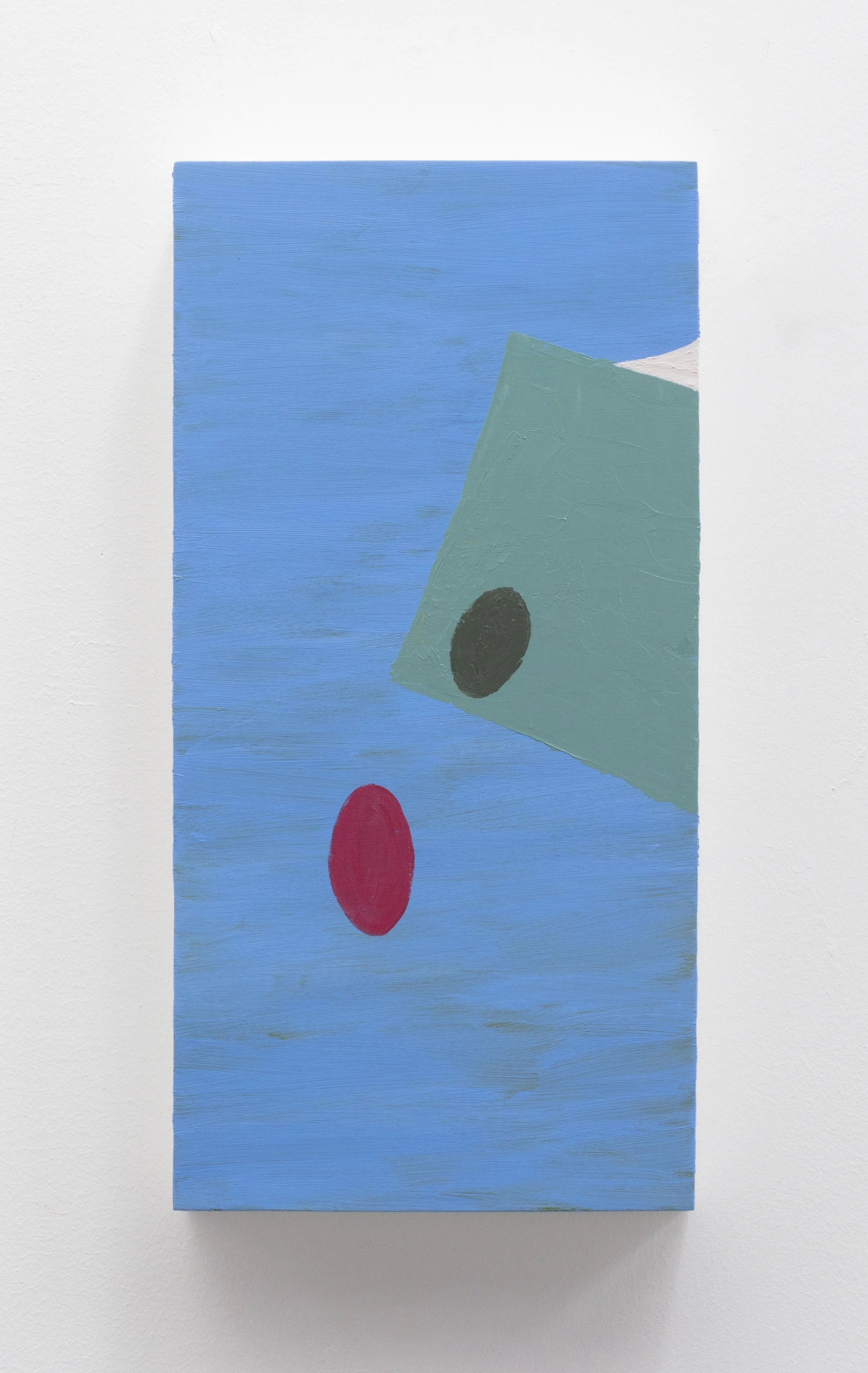 I CAN'T GO IN I'M NOT READY / 12" x 6" / ACRYLIC ON PANEL / 2026