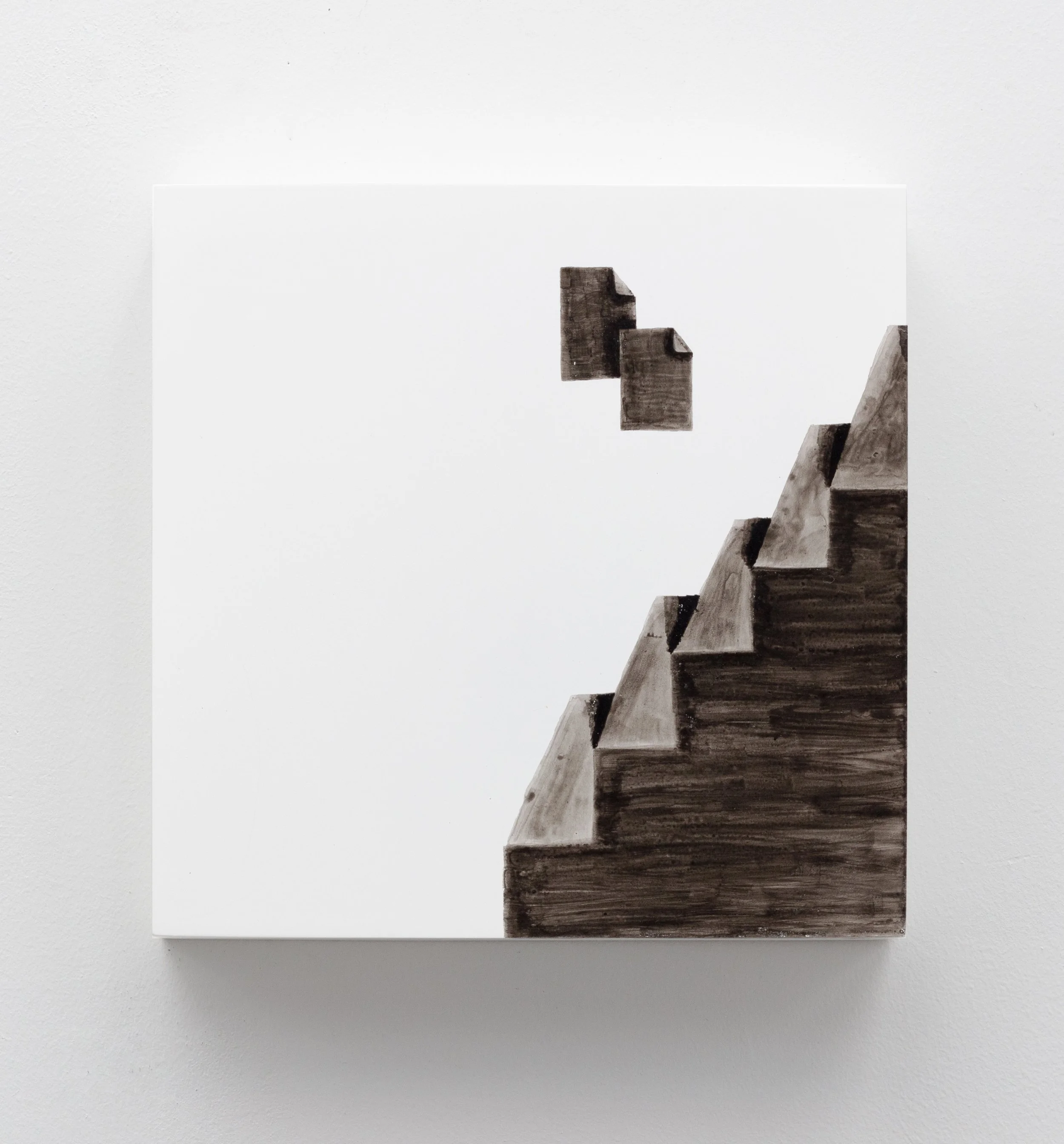 UNTITLED / 6" x 6" / INK ON PANEL / 2026