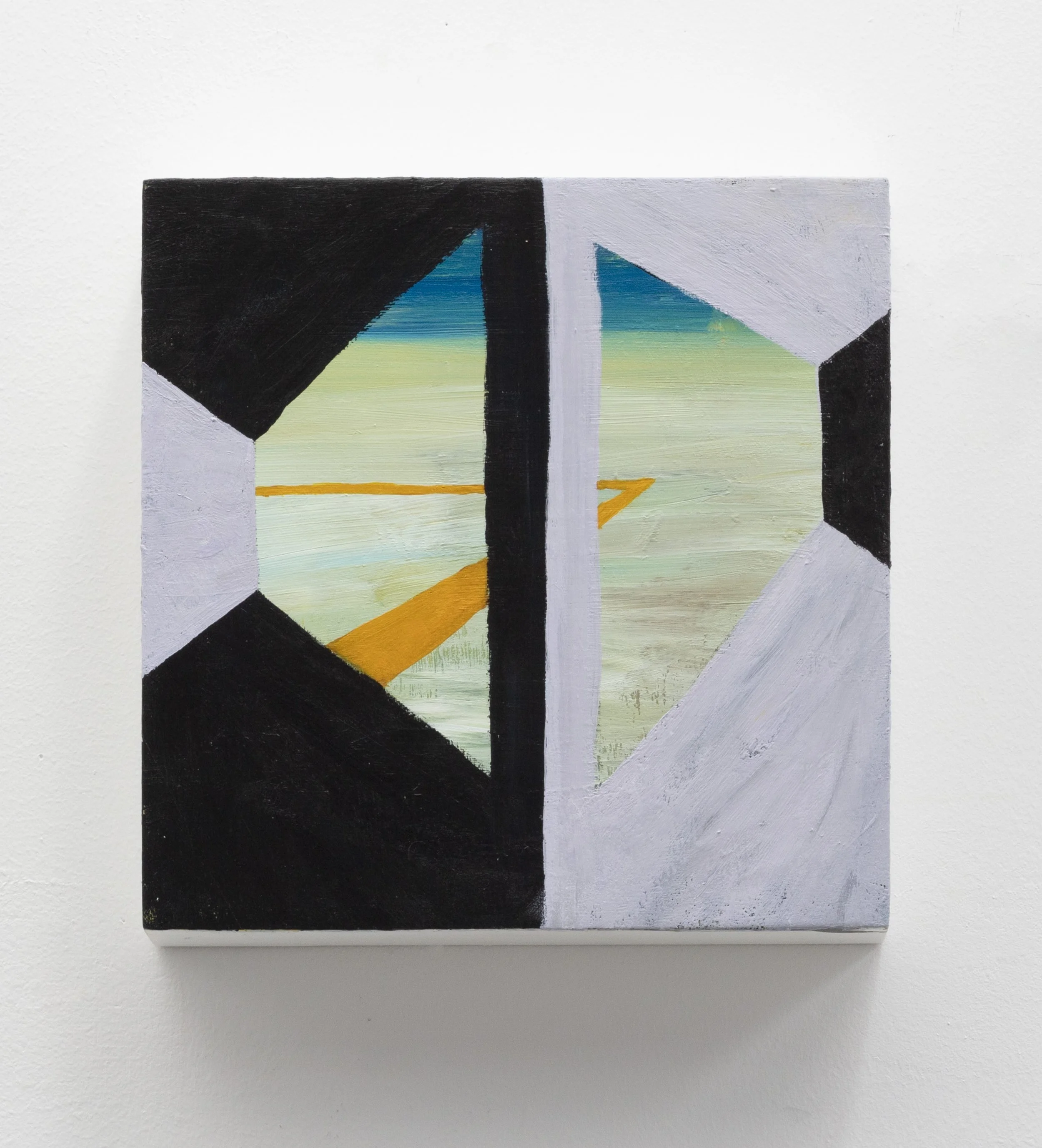 WALKING UPSTAIRS TO THE MOON / 6" x 6" / ACRYLIC ON PANEL / 2026