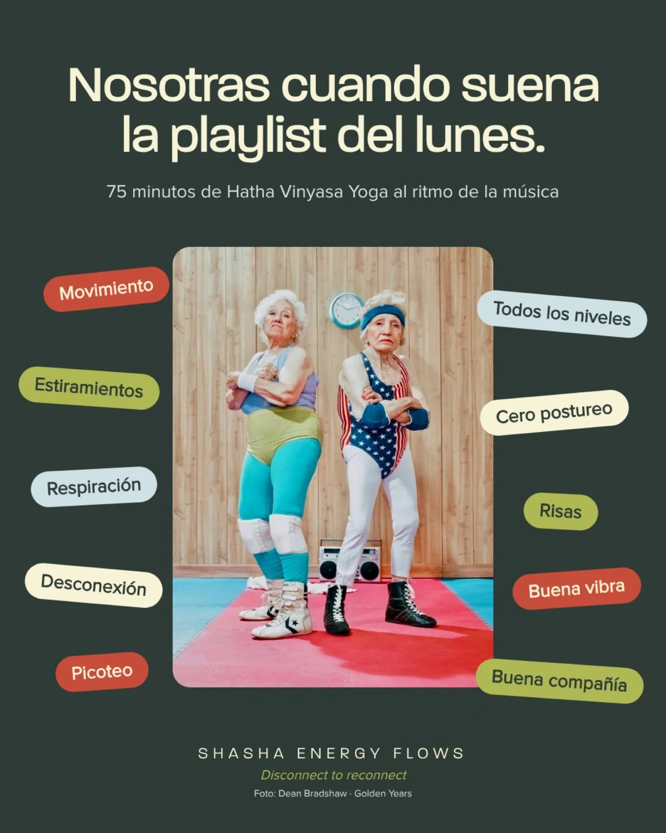 &iquest;Qu&eacute; haces el puente??????🍻➡️🧘🏽&zwj;♀️
El lunes 2 de noviembre (festivo) cambiamos la ca&ntilde;a por una clase de Hatha Vinyasa Yoga al ritmo de la m&uacute;sica: movimiento, estiramientos, respiraci&oacute;n, desconexi&oacute;n&hel