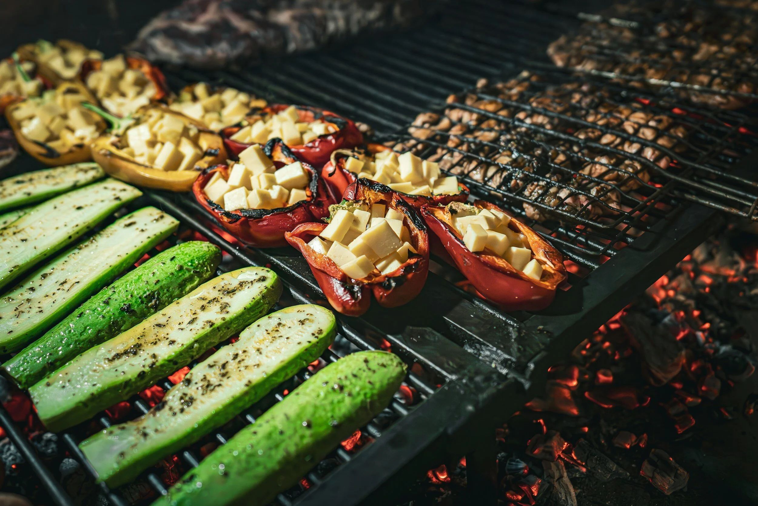 Stock image from Unsplashed of a grilled vegetables.