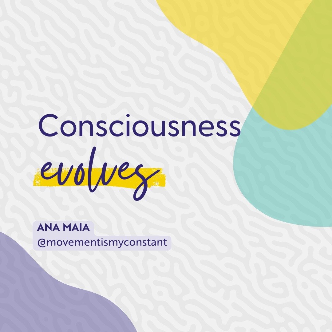 Consciousness Evolves! 
🤔
Consciousness is broader than thoughts alone. It comes from multiple sensory experiences that are constantly happening in every present moment. 

Since I first sat to meditate I understood it: That true human evolution is n