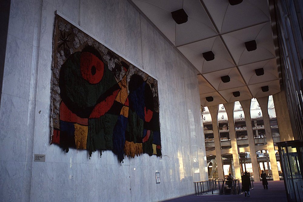 New York City World Trade Centre Foyer and Joan Miro tapestry