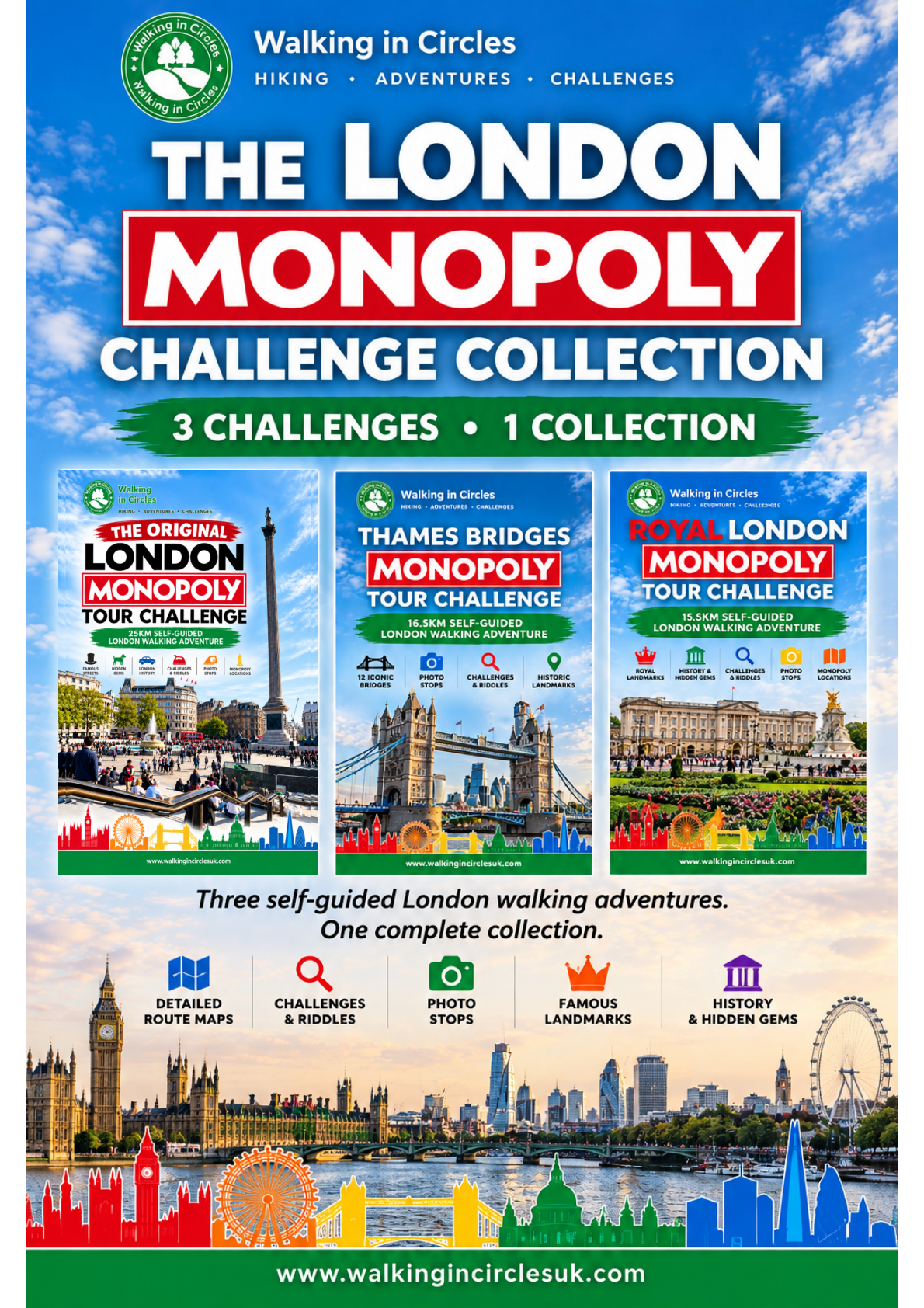 The London Monopoly Challenge Collection – 3 Walking Adventures
