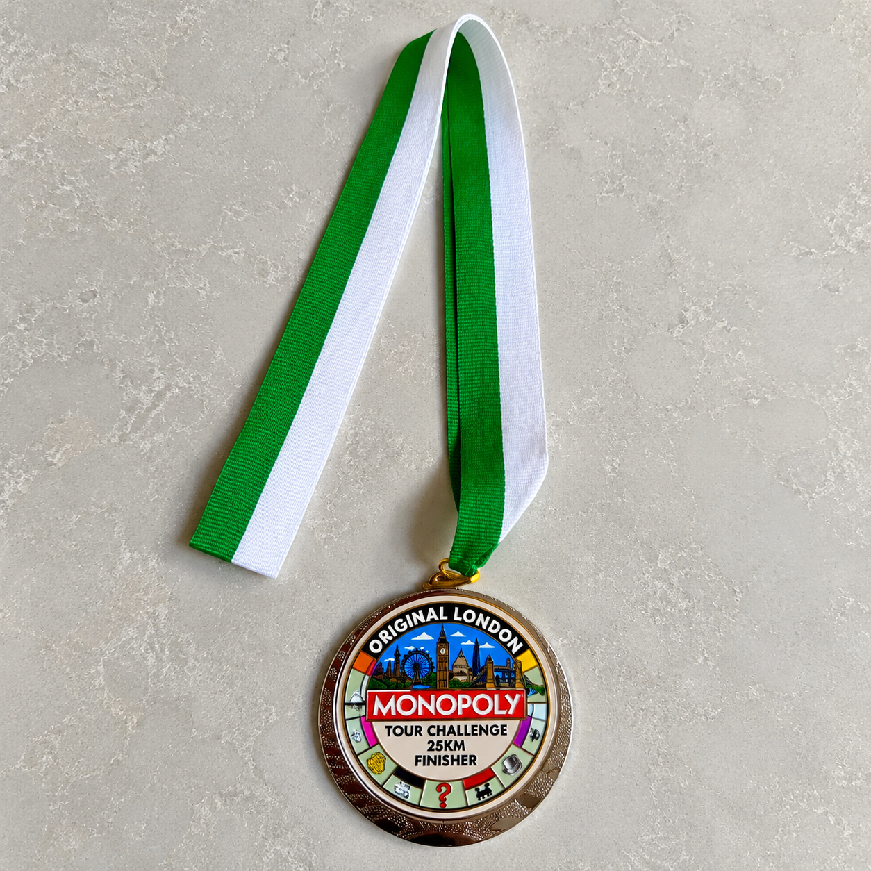 Monopoly London 25km Finisher Medal.png