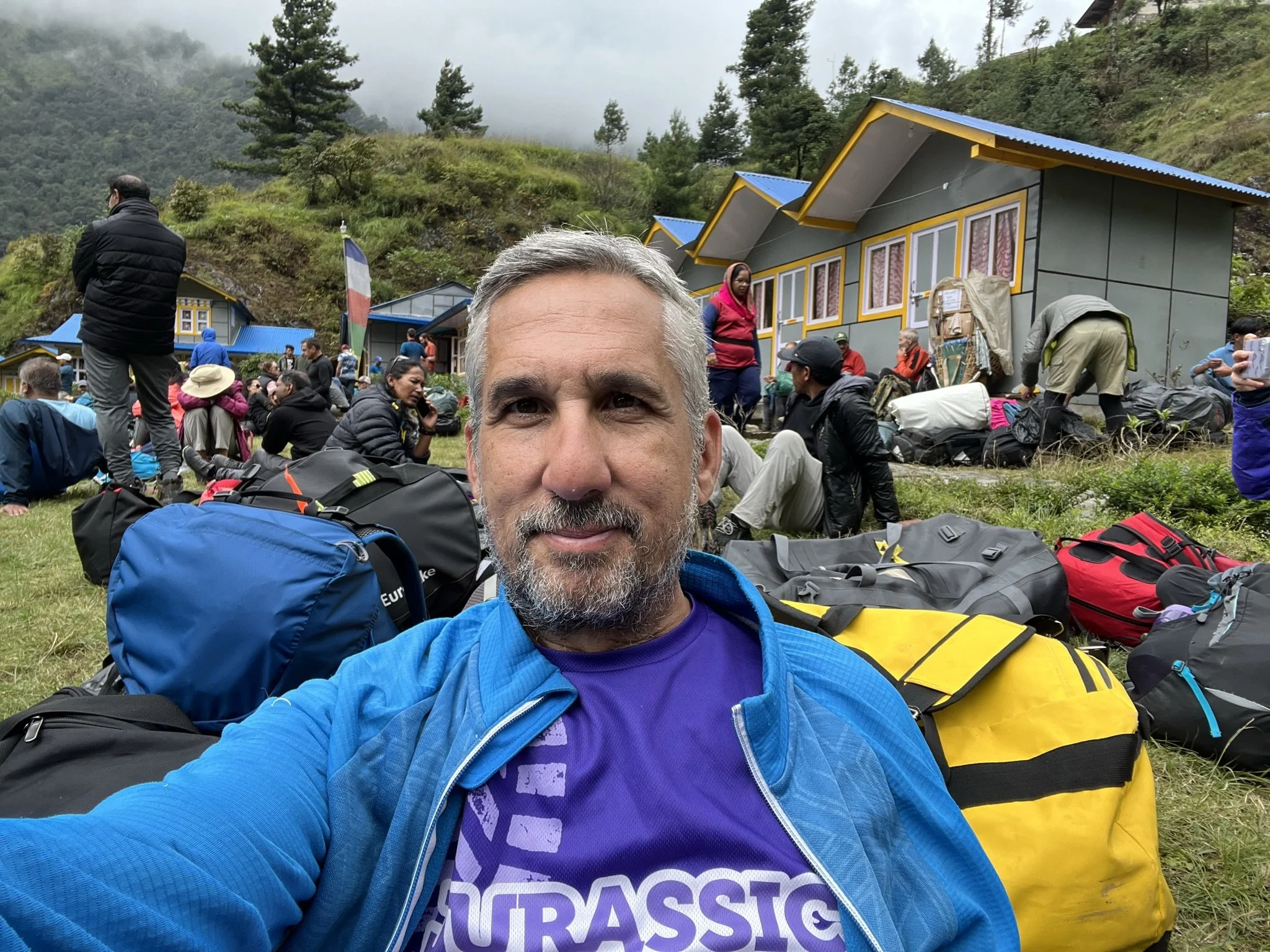 Waiting for helicopters in Surke