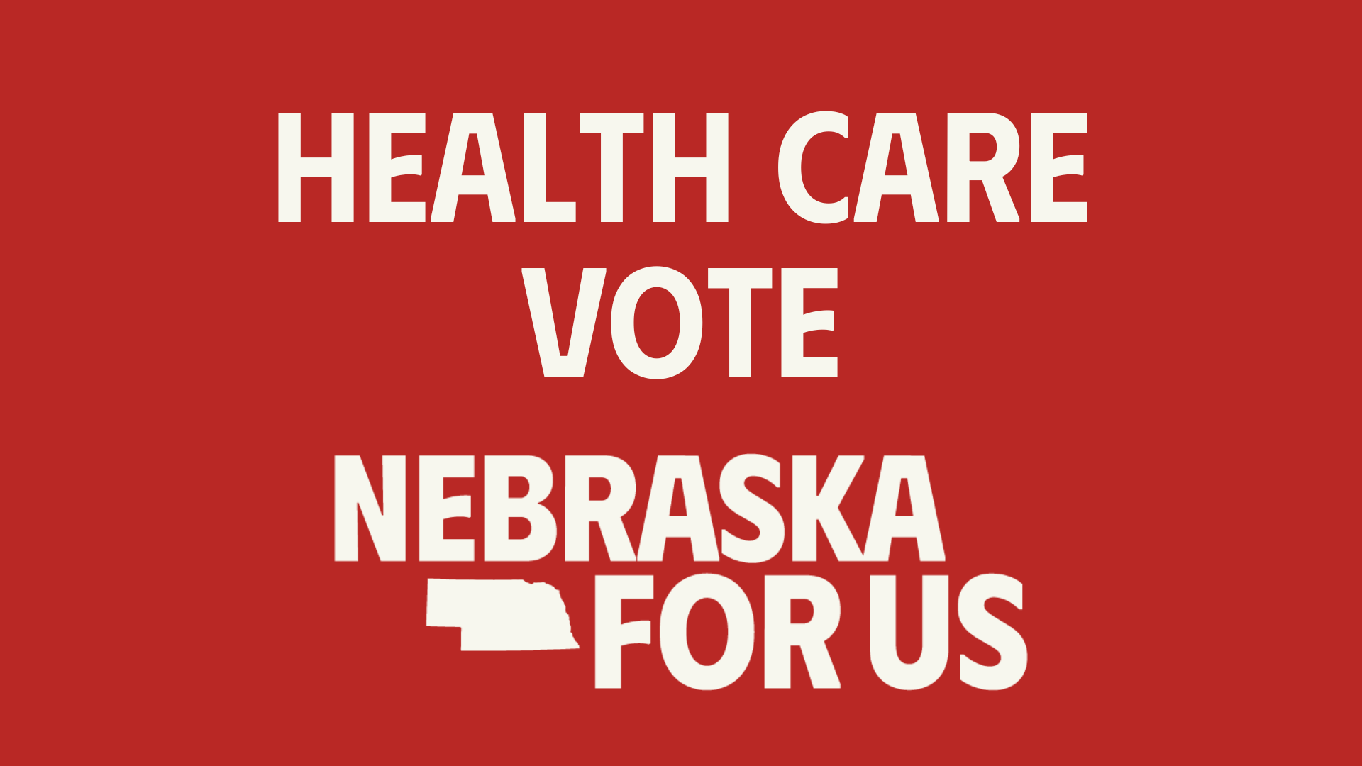 Nebraska For Us statement ahead of vote on House Republican health care plan that raises health care costs