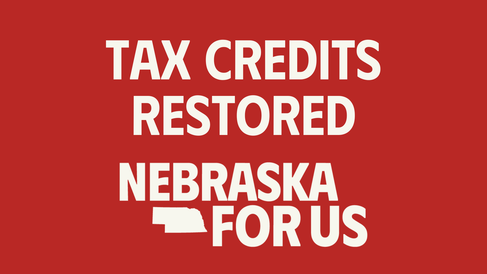 Nebraska For Us statement as House votes to restore health care tax credits