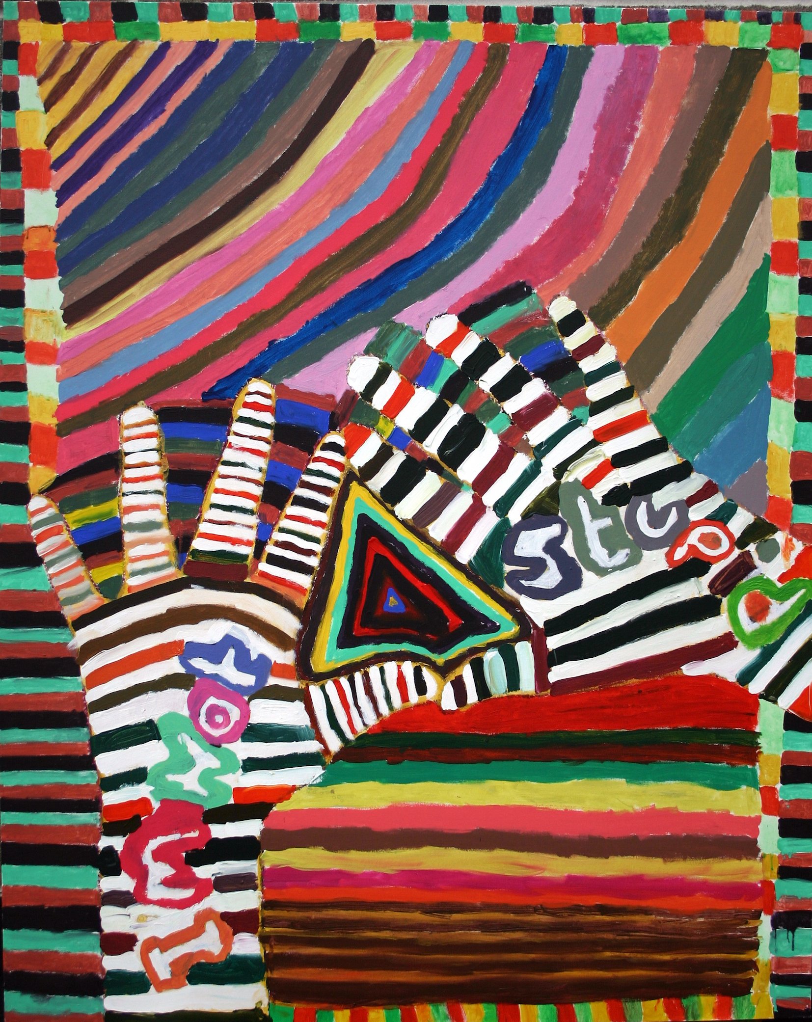 CHLOE, 11 | I'm not stupid' | Acrylic on canvas | 2009