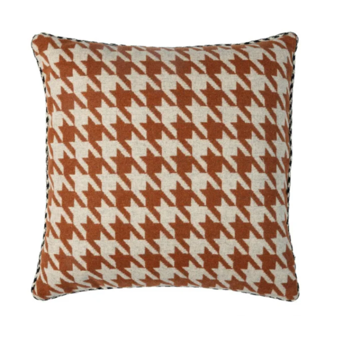 Maison Casamance Pacte Cushion Orange Brulee Beige