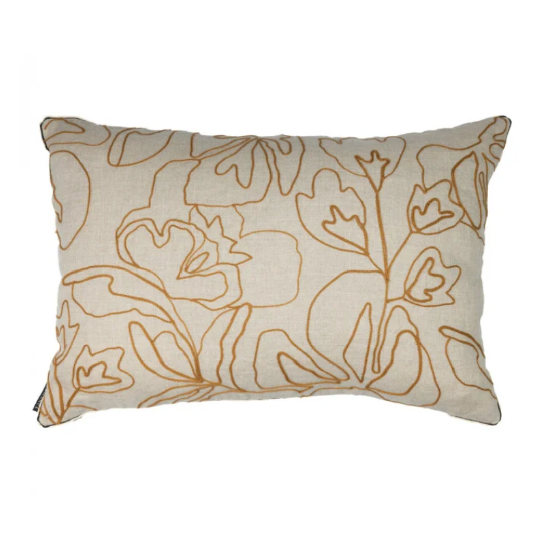 Maison Casamance Lomasi Cushion Ocre Naturel