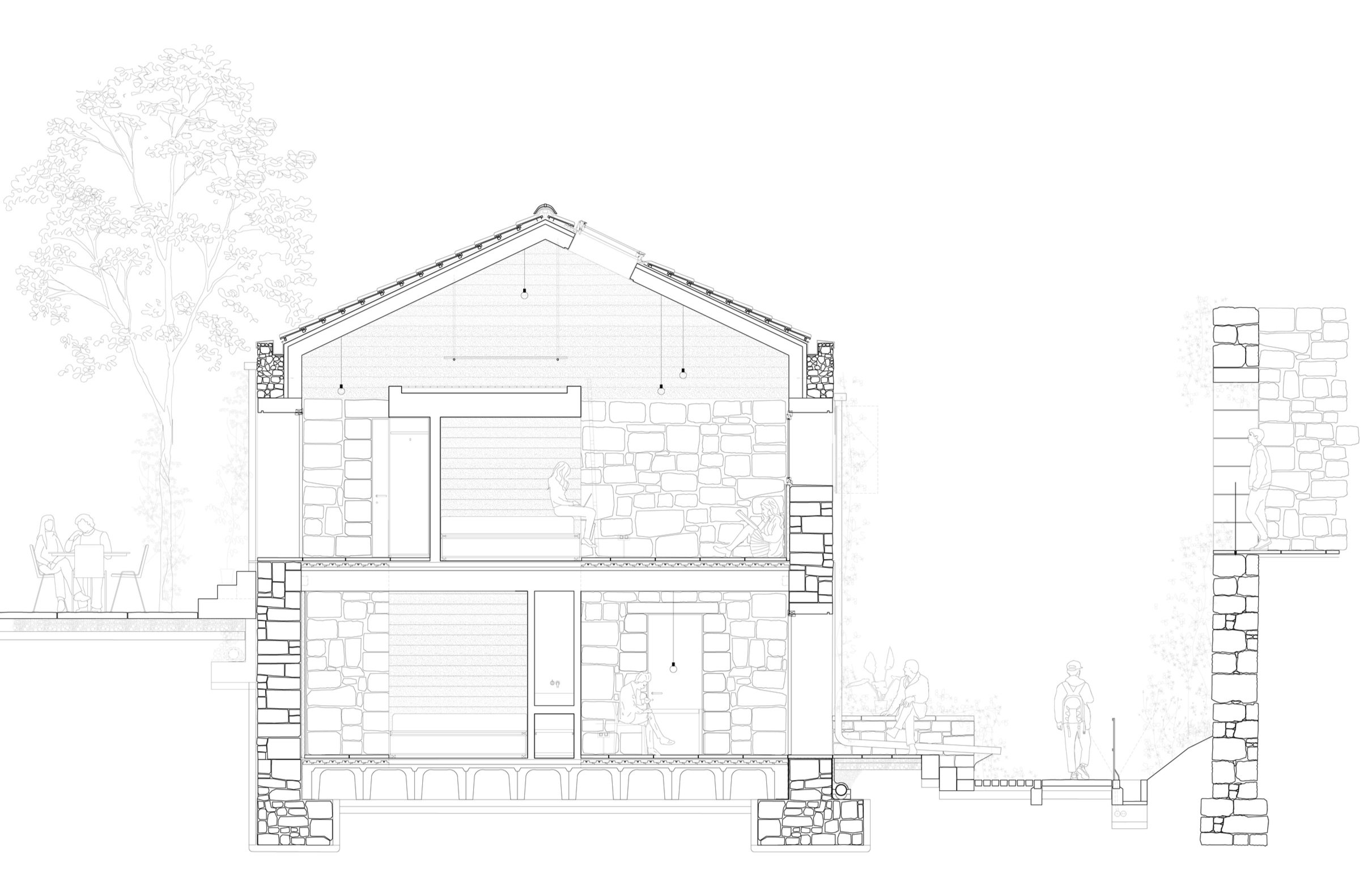 Urban pathway revitalization project, integrating diverse elements to enhance community engagement.