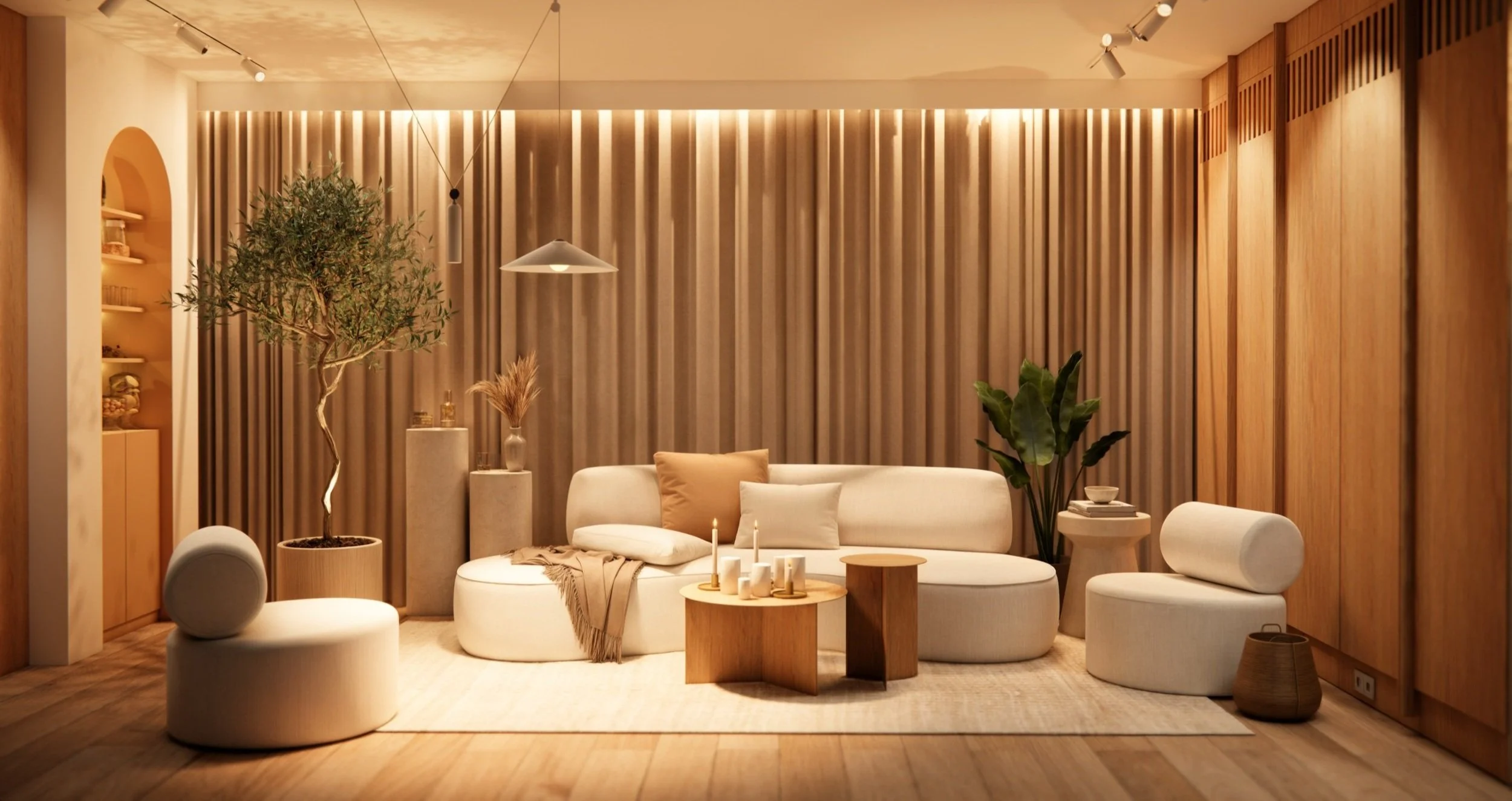 Design interior cabinet psihoterapie: culori calde, mobilier ergonomic și atmosferă liniștitoare.