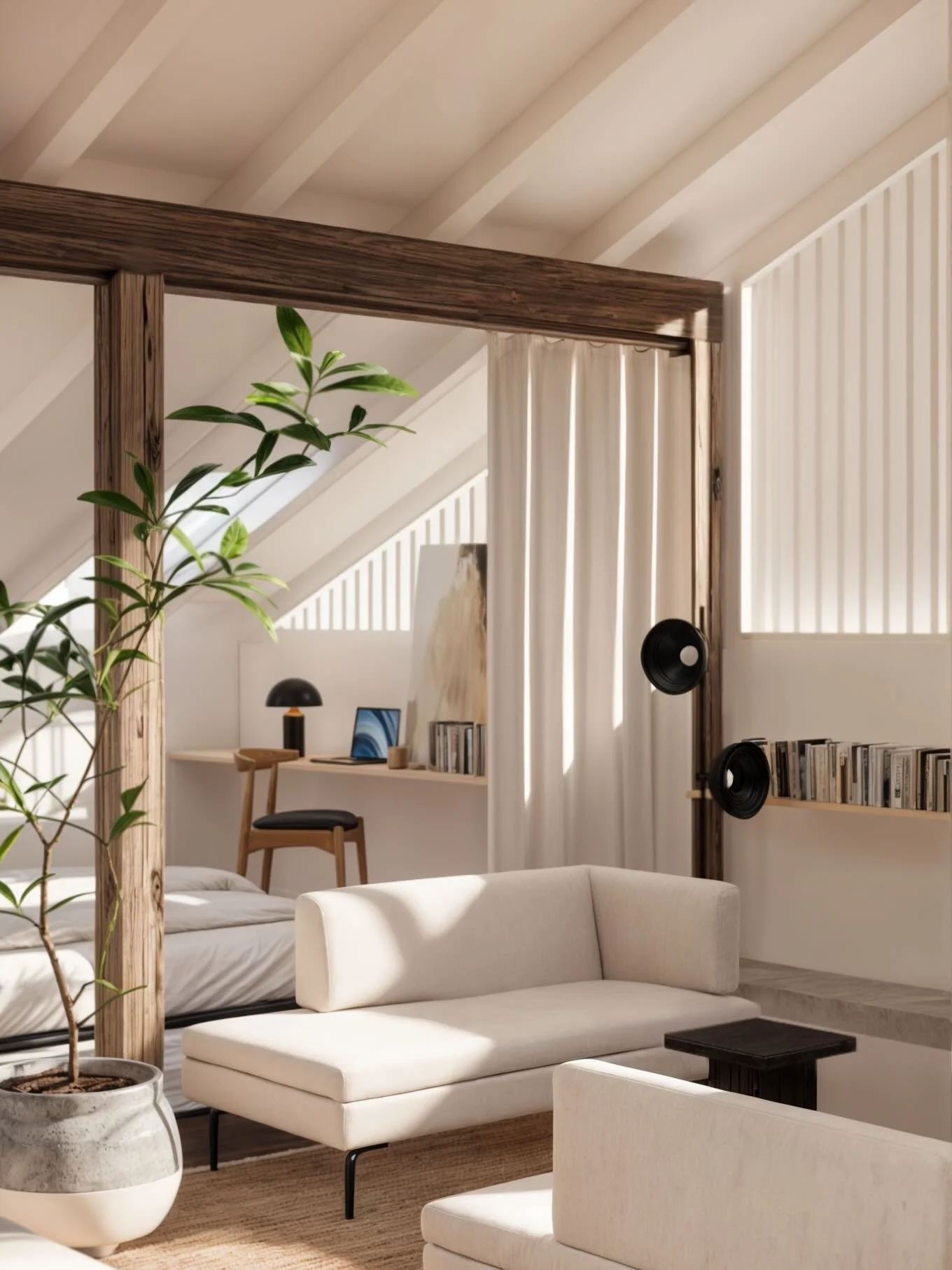 A calm, warm interior designed to shift with living. 

#nnftmteam #interiordesign #design #designinspiration #romaniandesign