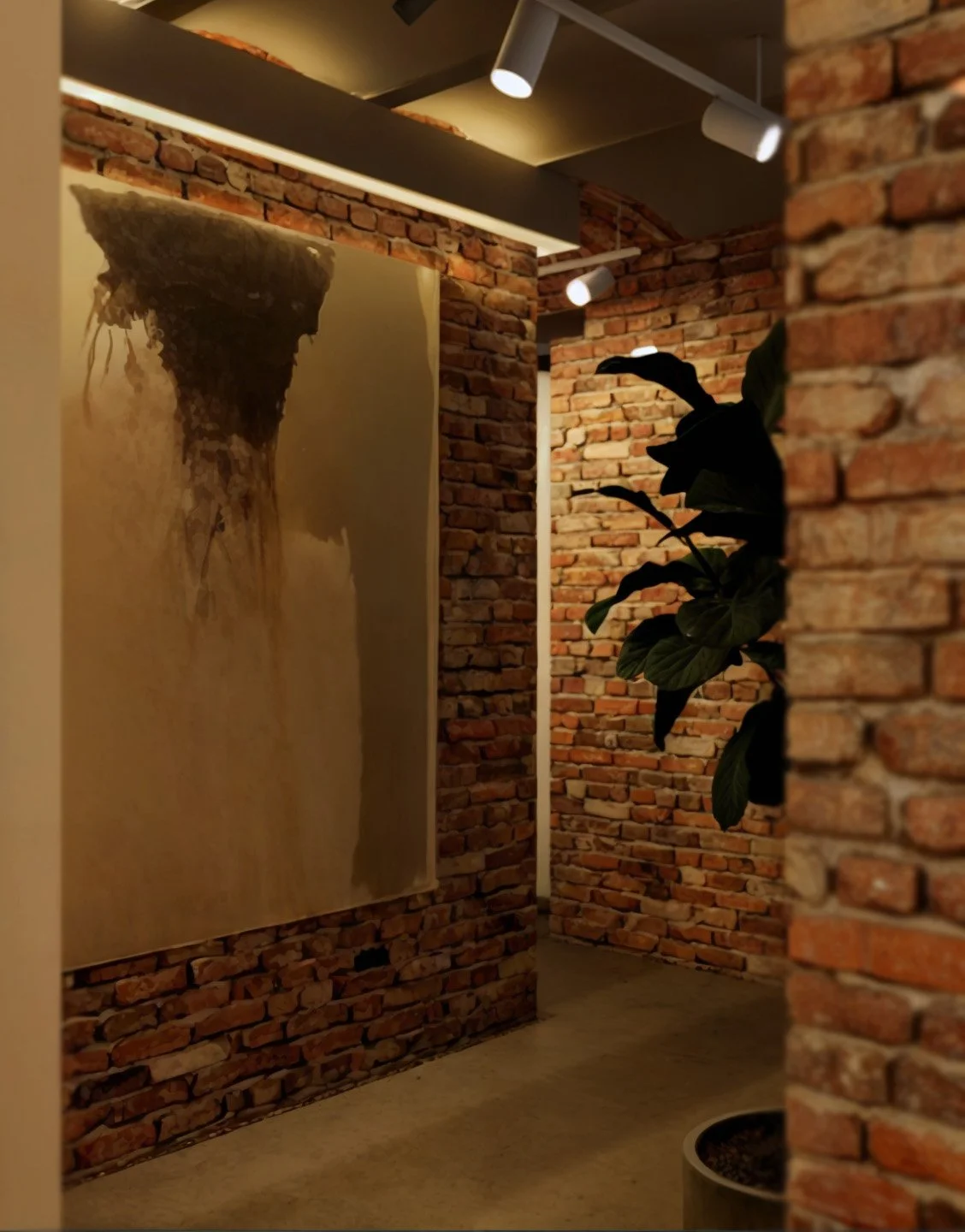 Renovated house basement transformed into a versatile multifunctional space with modern design elements.