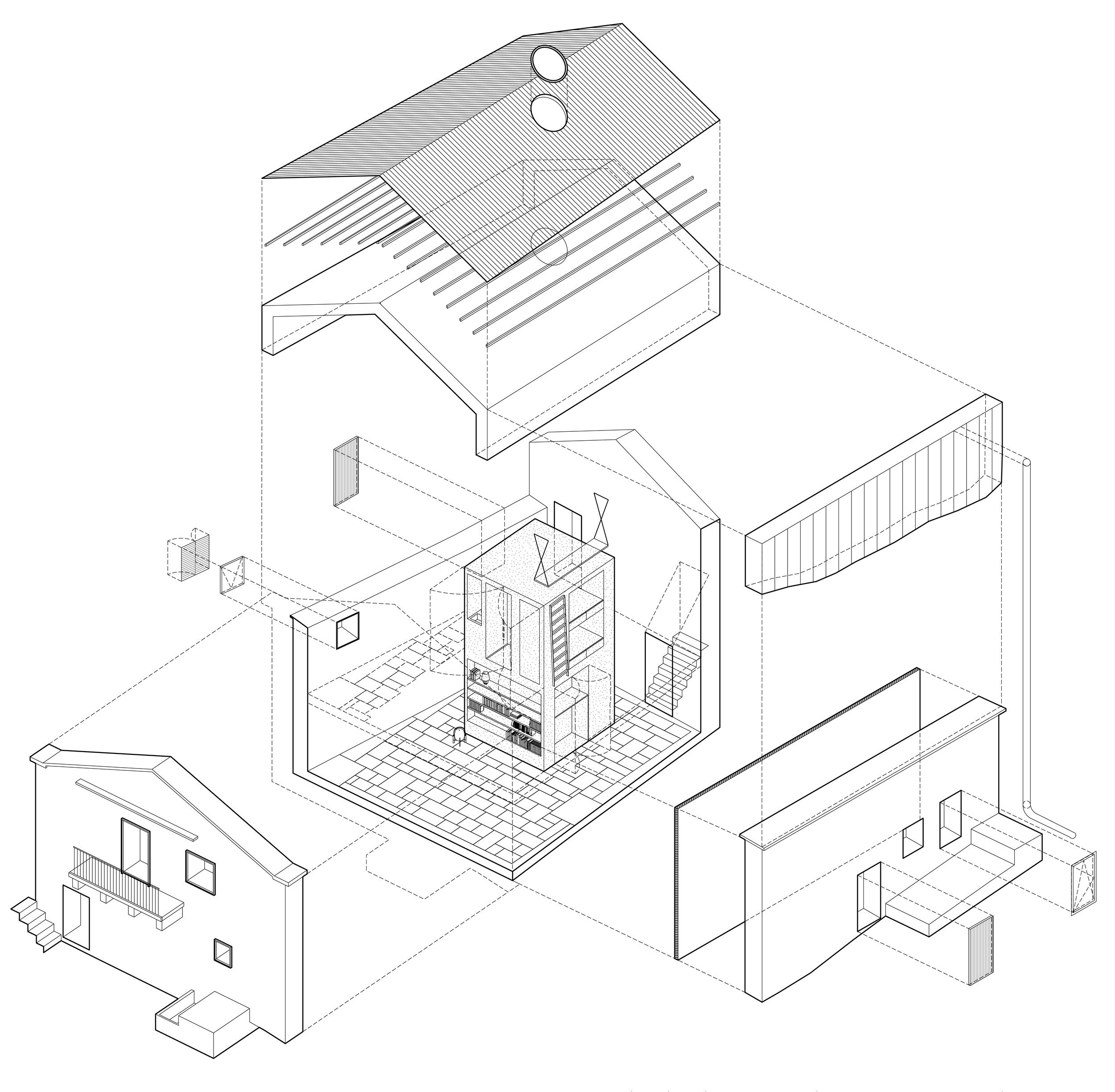 Urban pathway revitalization project, integrating diverse elements to enhance community engagement.