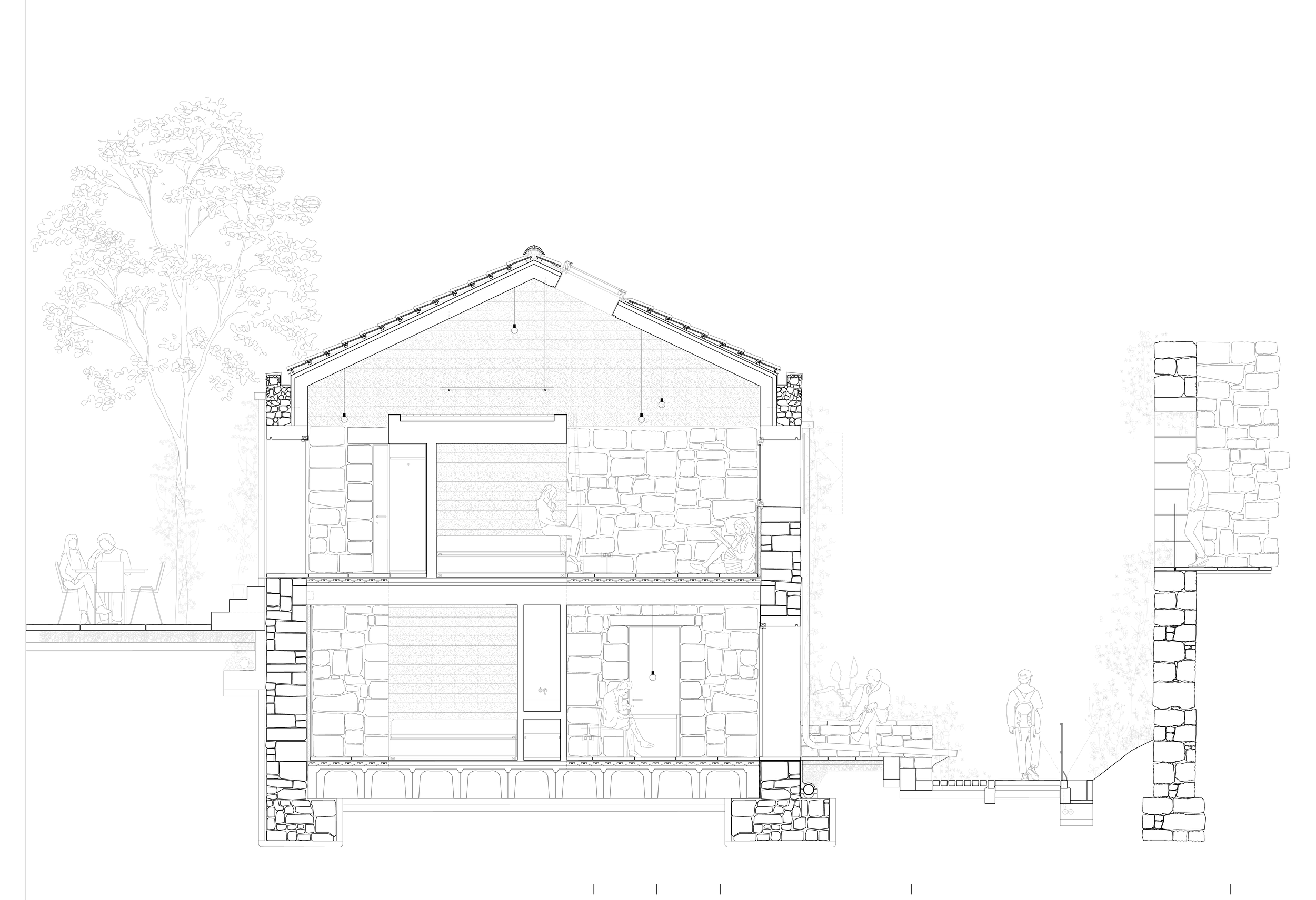 Urban pathway revitalization project, integrating diverse elements to enhance community engagement.