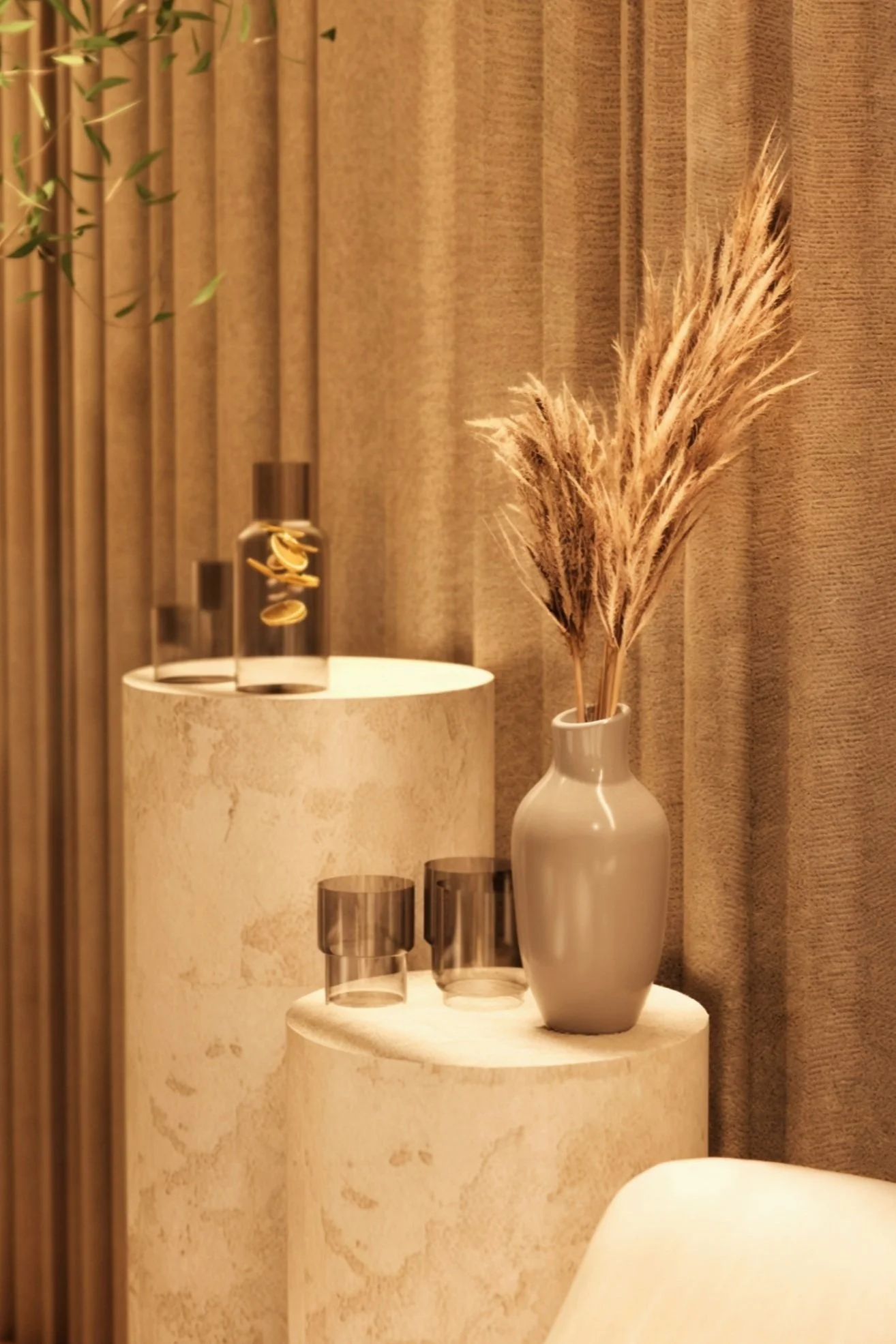 Design interior cabinet psihoterapie: culori calde, mobilier ergonomic și atmosferă liniștitoare.