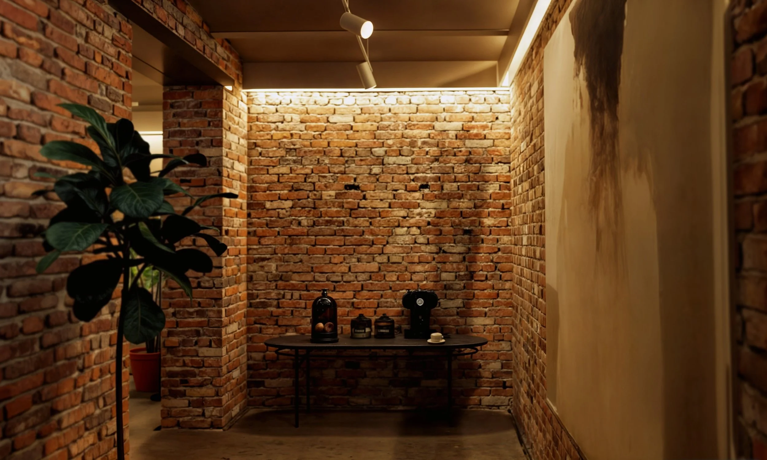 Renovated house basement transformed into a versatile multifunctional space with modern design elements.