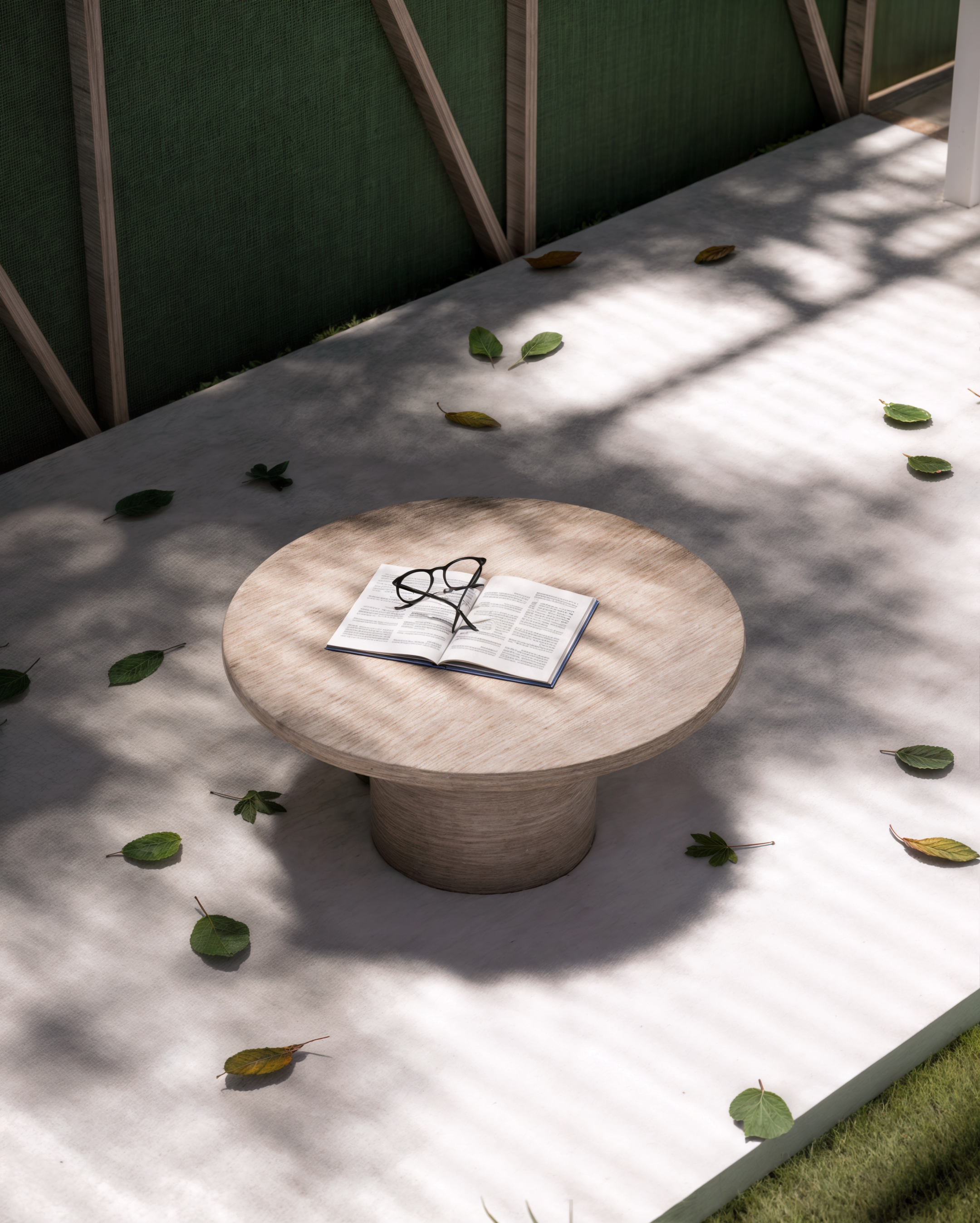 Architectural landscape design featuring a serene lakefront garden with natural elements and lounge areas.