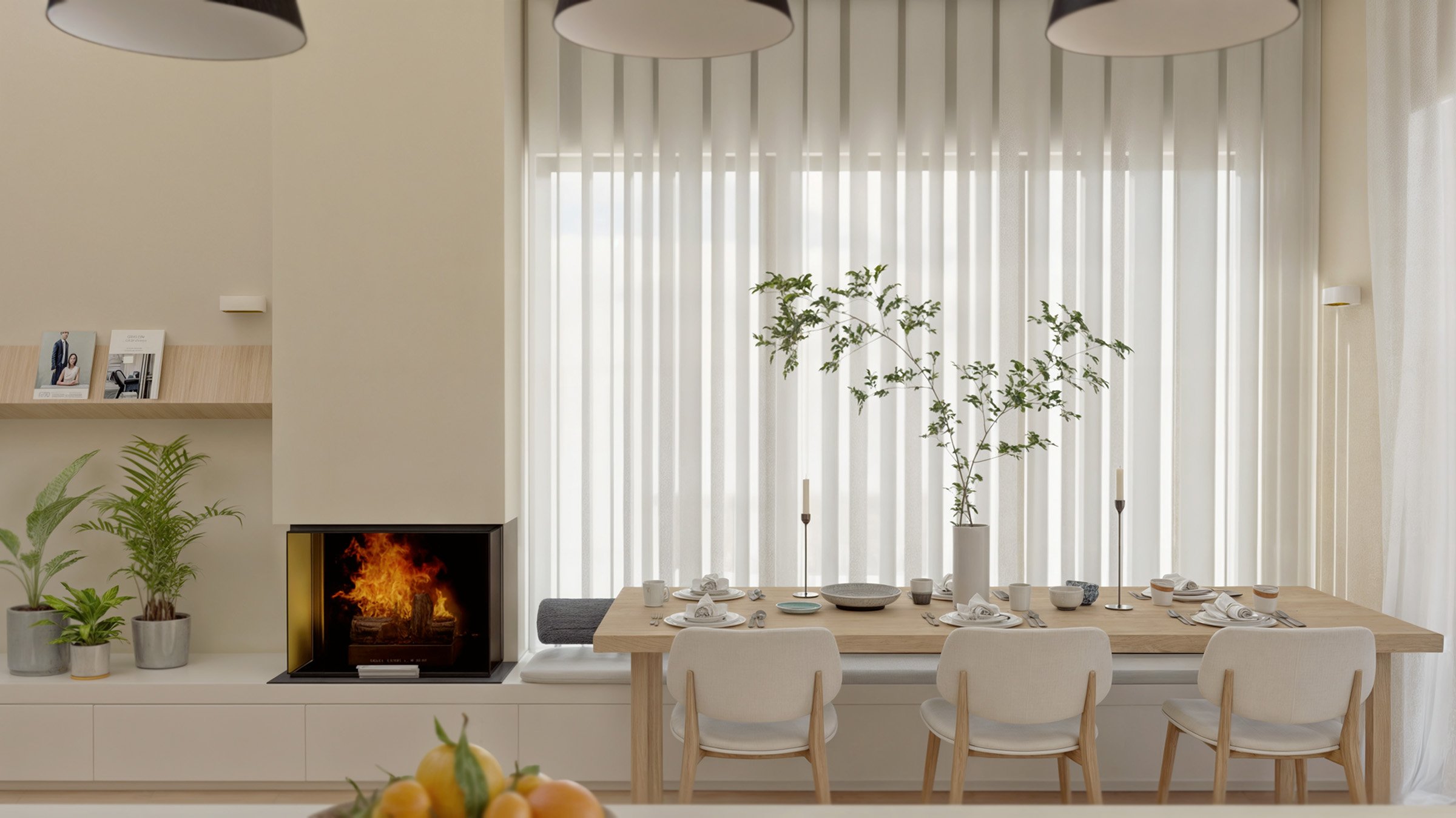 Interior design of S House, a modern  home with elegant and functional living spaces.