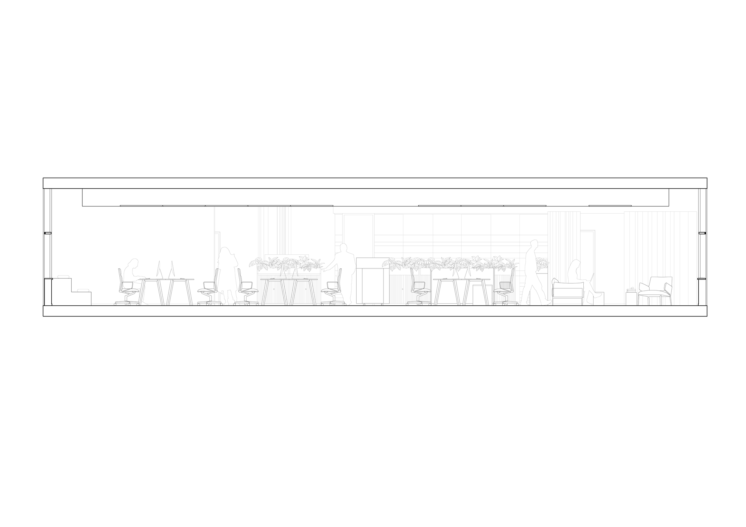 Transformed office space at Mapei Headquarters, featuring innovative relaxation areas and collaborative workspaces.