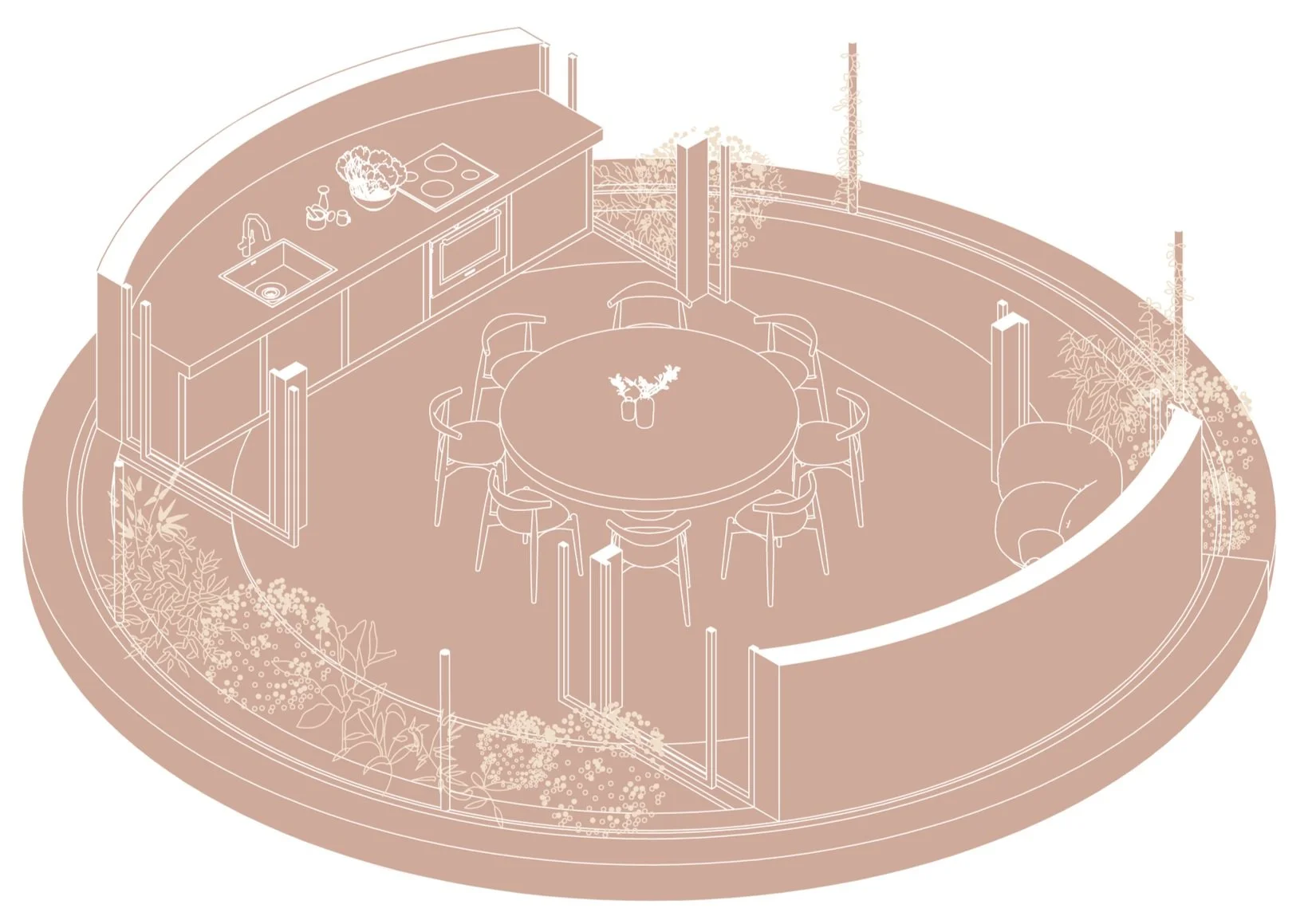 Lounges by the Lake Garden Landscape Design