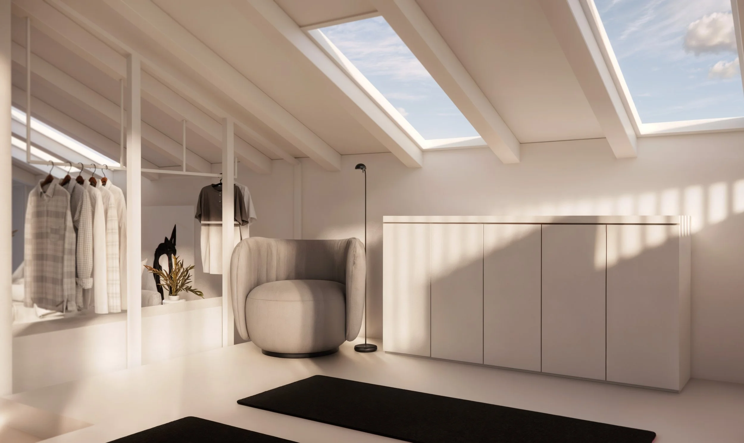 Attic Transformation Residential Space Interior Design