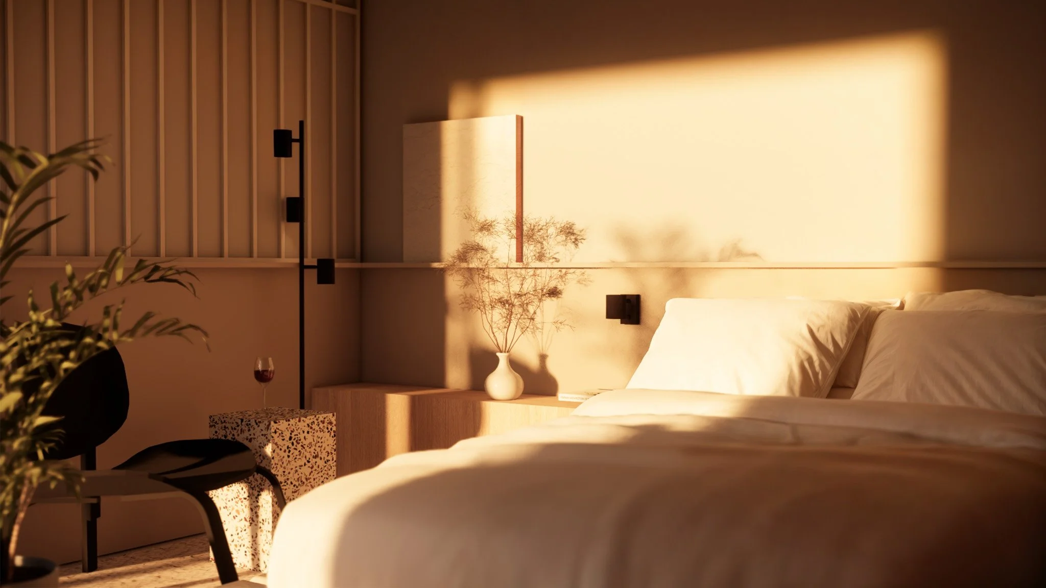 Interior design of S House, a modern  home with elegant and functional living spaces.