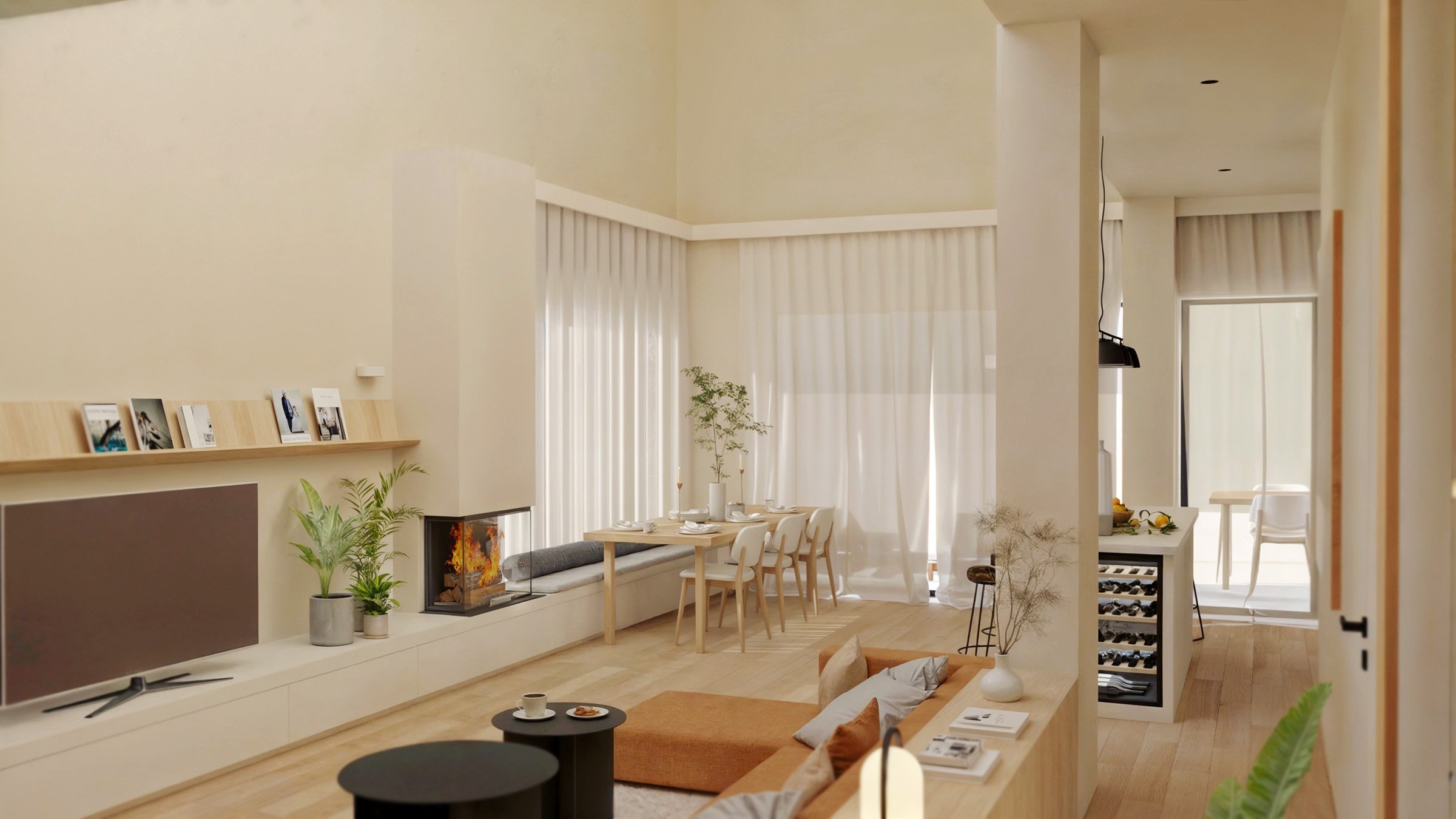 Residential Interior Design of a Modern House