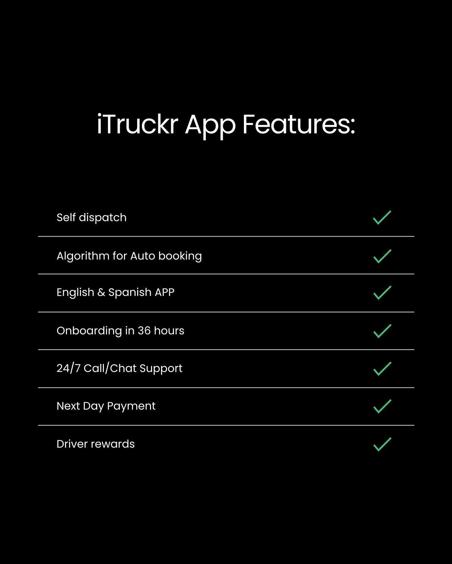 A brief overview of the exciting features that make up the iTruckr App!! 🚛📲 which feature excites you the most? 🤩