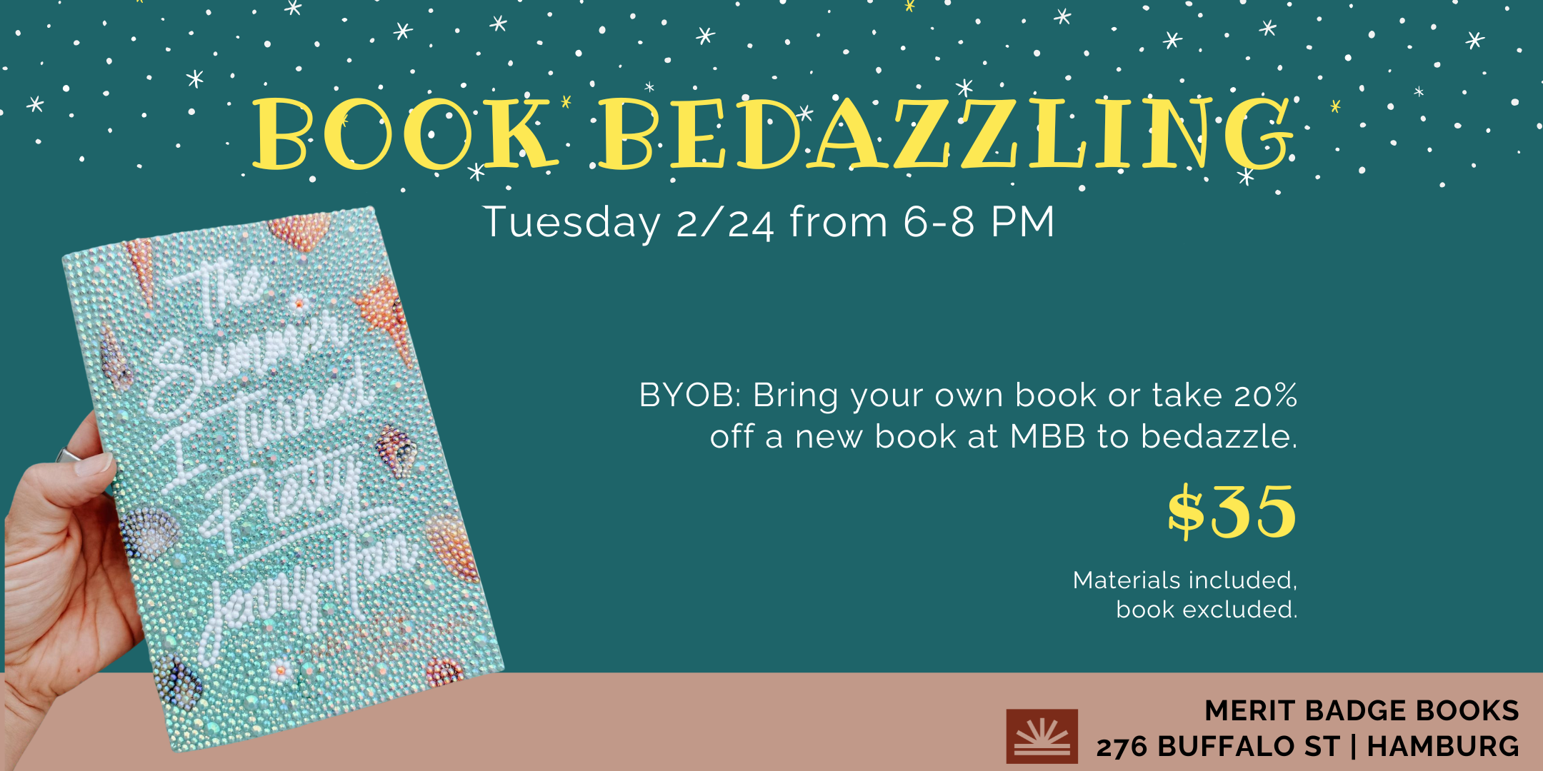 Book Bedazzling Night at MBB 💎