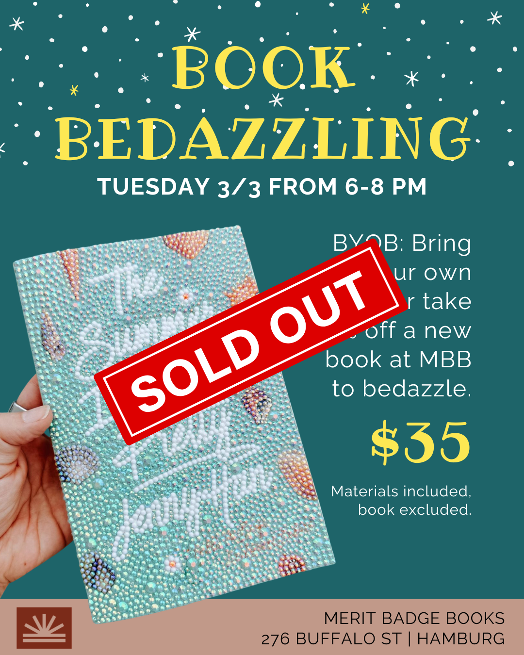 Book Bedazzling Night at MBB 💎 