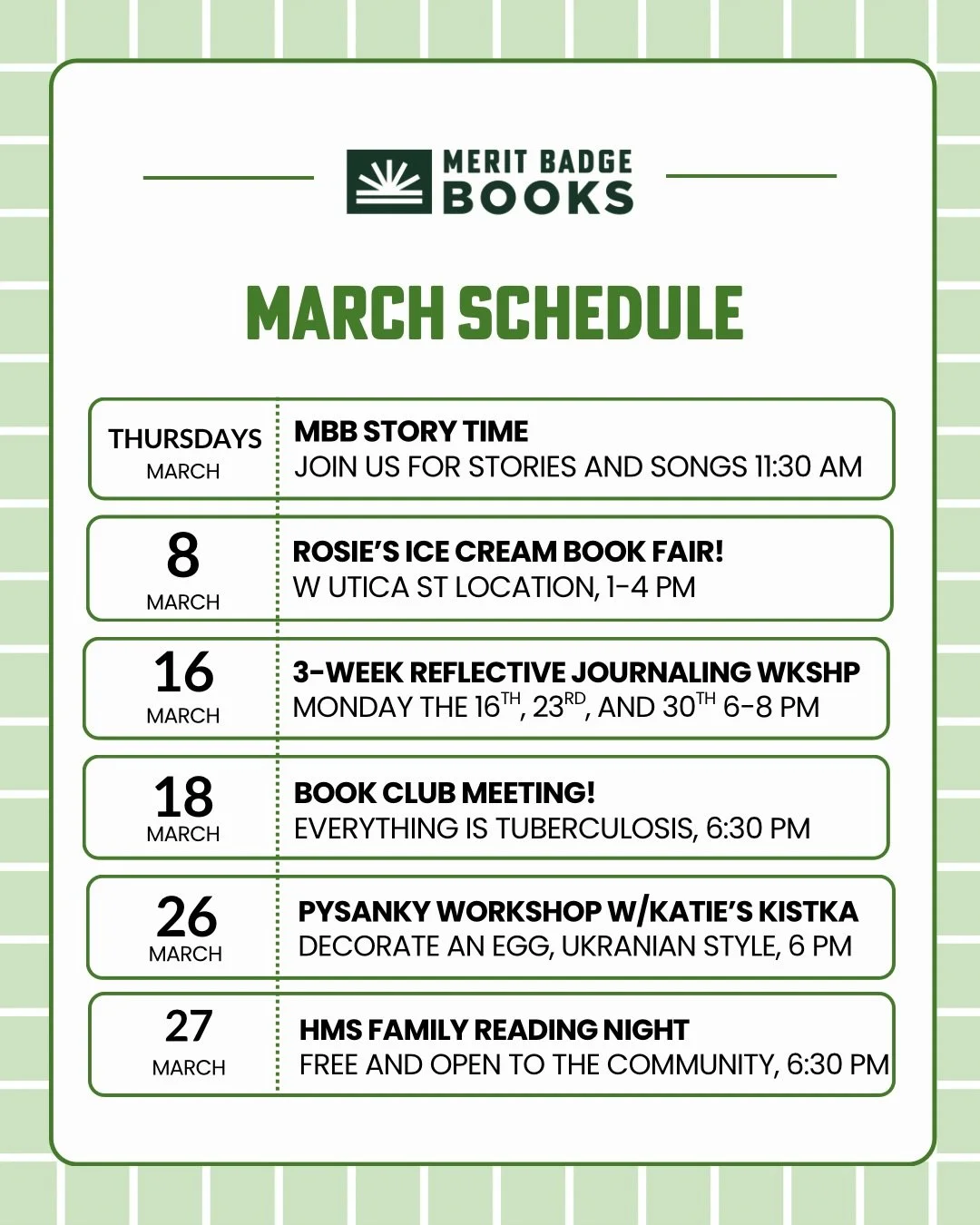 We hear next weekend is supposed to climb into the 60s. Okay, fake spring, we&rsquo;re ready for you! 🙏 🌸

Especially since we&rsquo;re be at @rosiesicecreams (W Utica in Buffalo) on Sunday the 8th. Come celebrate with us by grabbing a drink and an