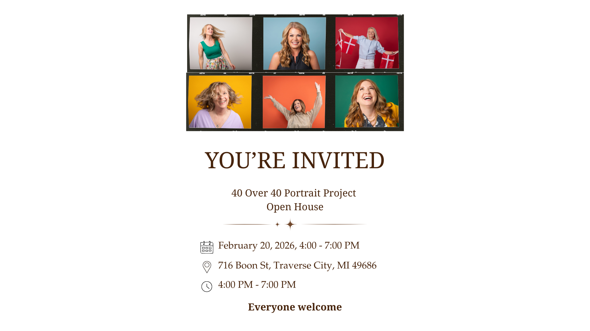 40 Over 40 Portrait Exhibition Open House