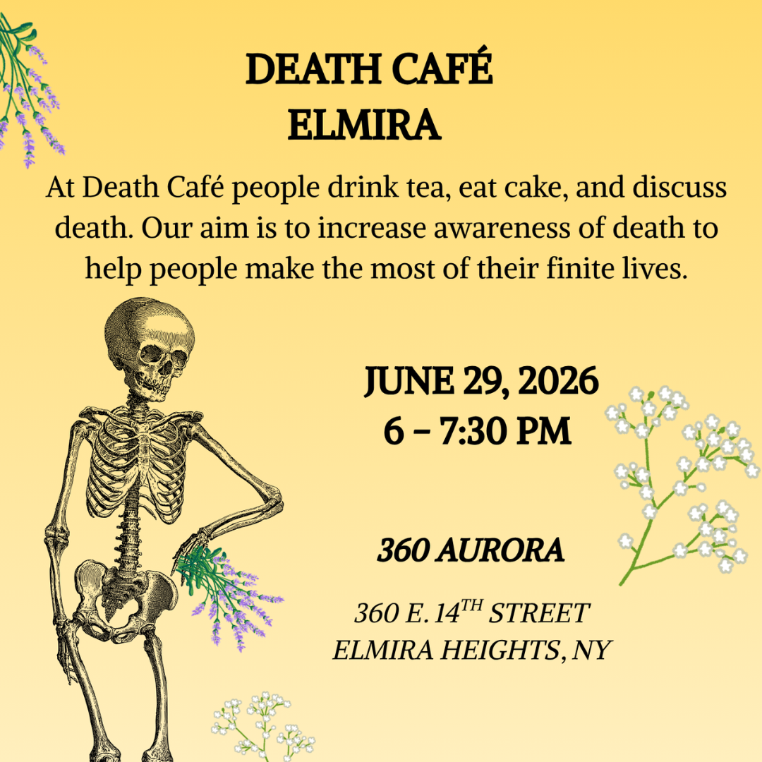 Death Cafe at 360 on June 29th at 6pm
