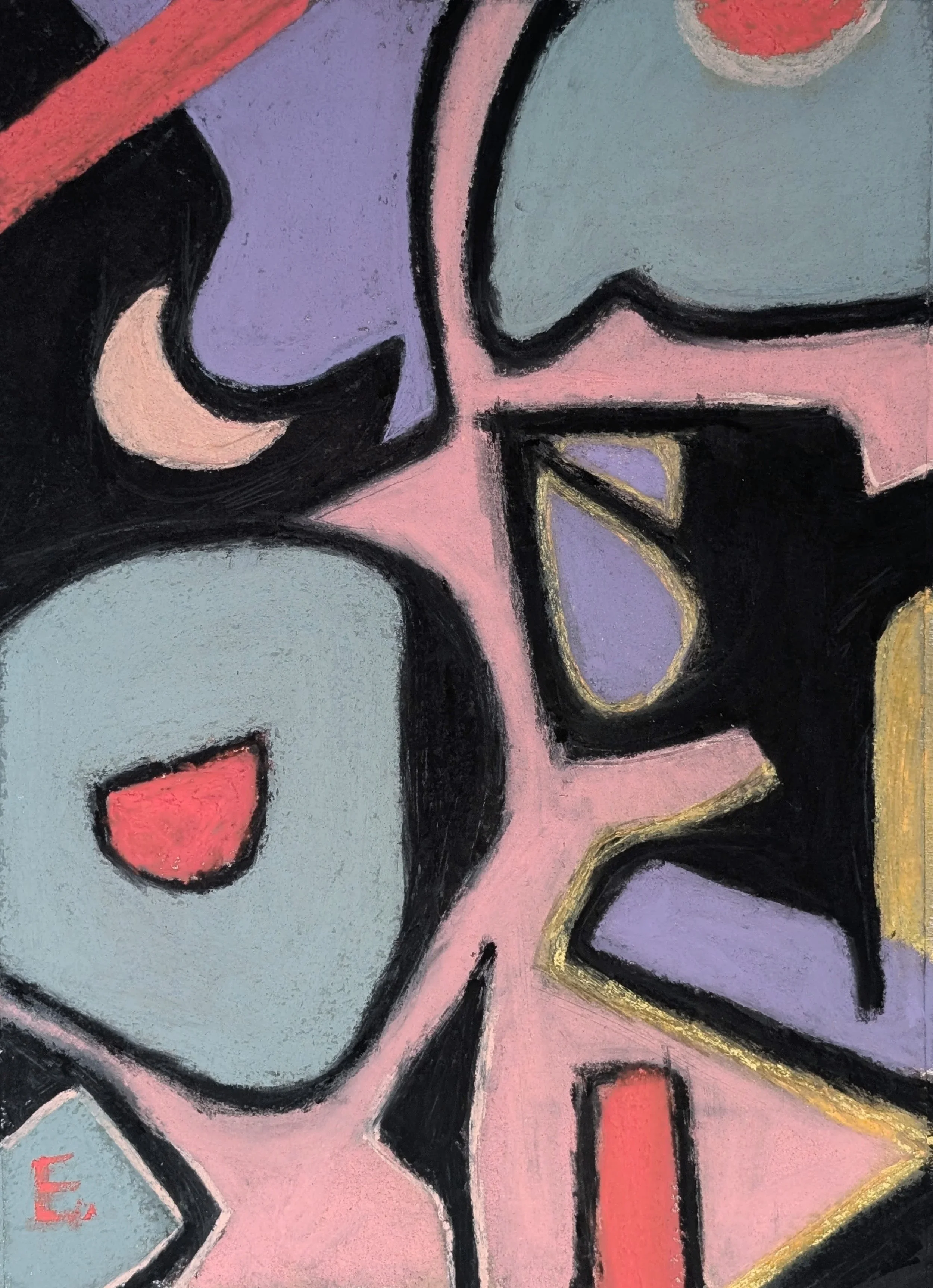 "Tears of the Moon" Soft Pastel on Paper 9"x 12" July 2025