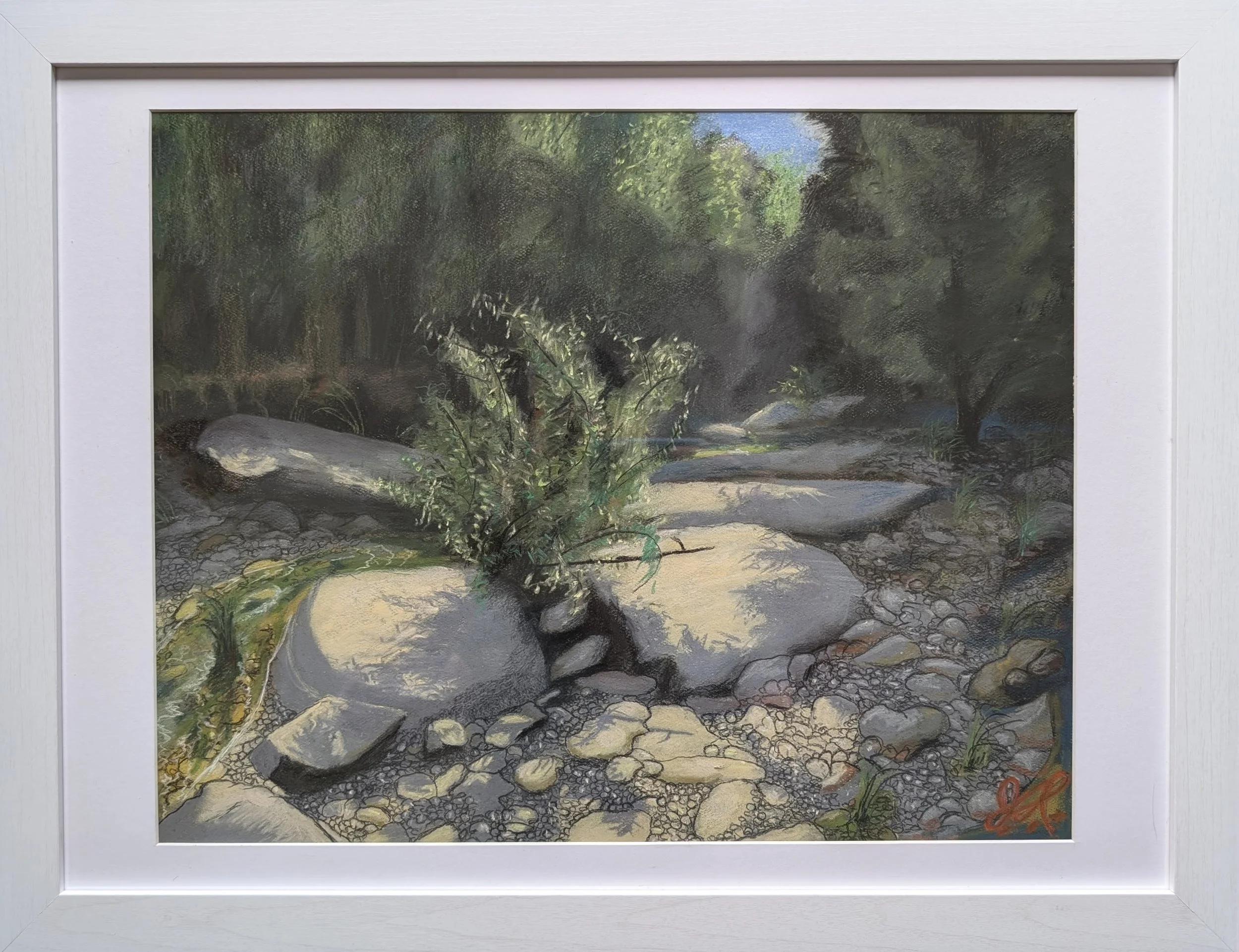 "Untitled" (Commission) Soft Pastel on Toned Paper 18" x 24" April 2024
